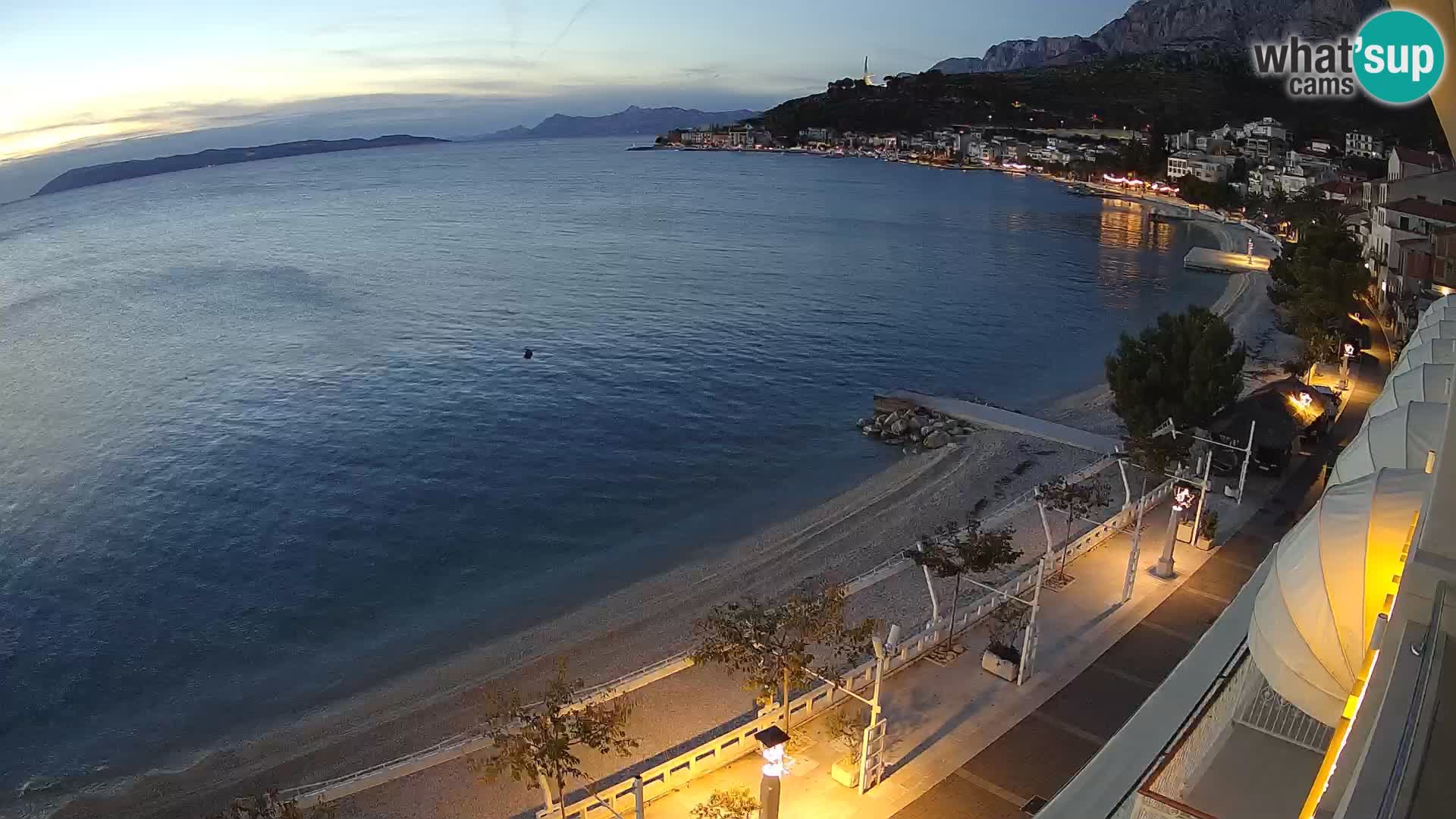 Panorama strand in Podgora