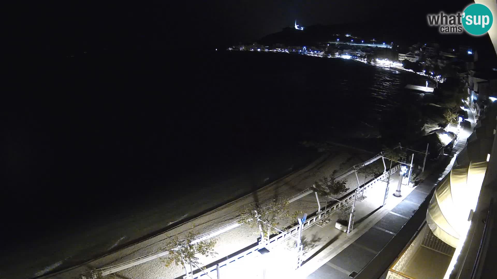 Panorama della spiaggia a Podgora