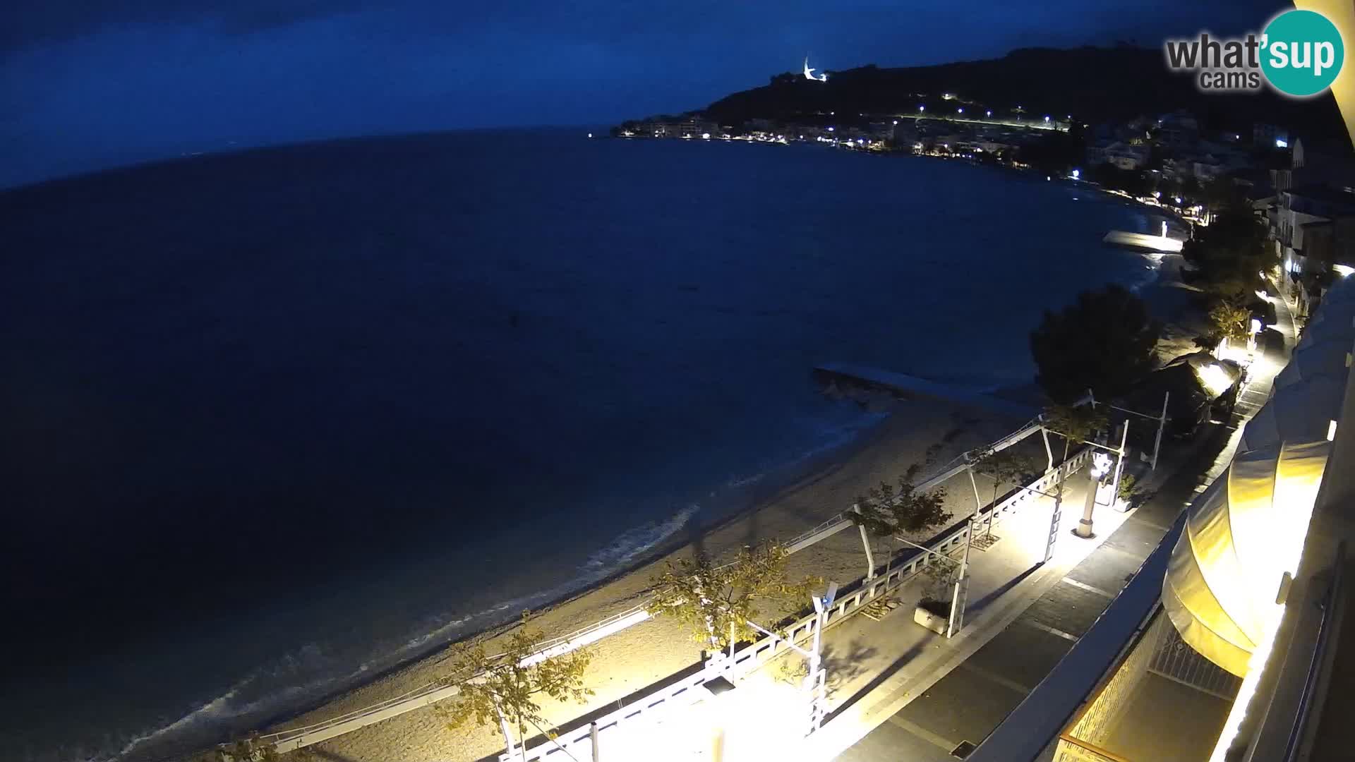 Vista de la playa in Podgora