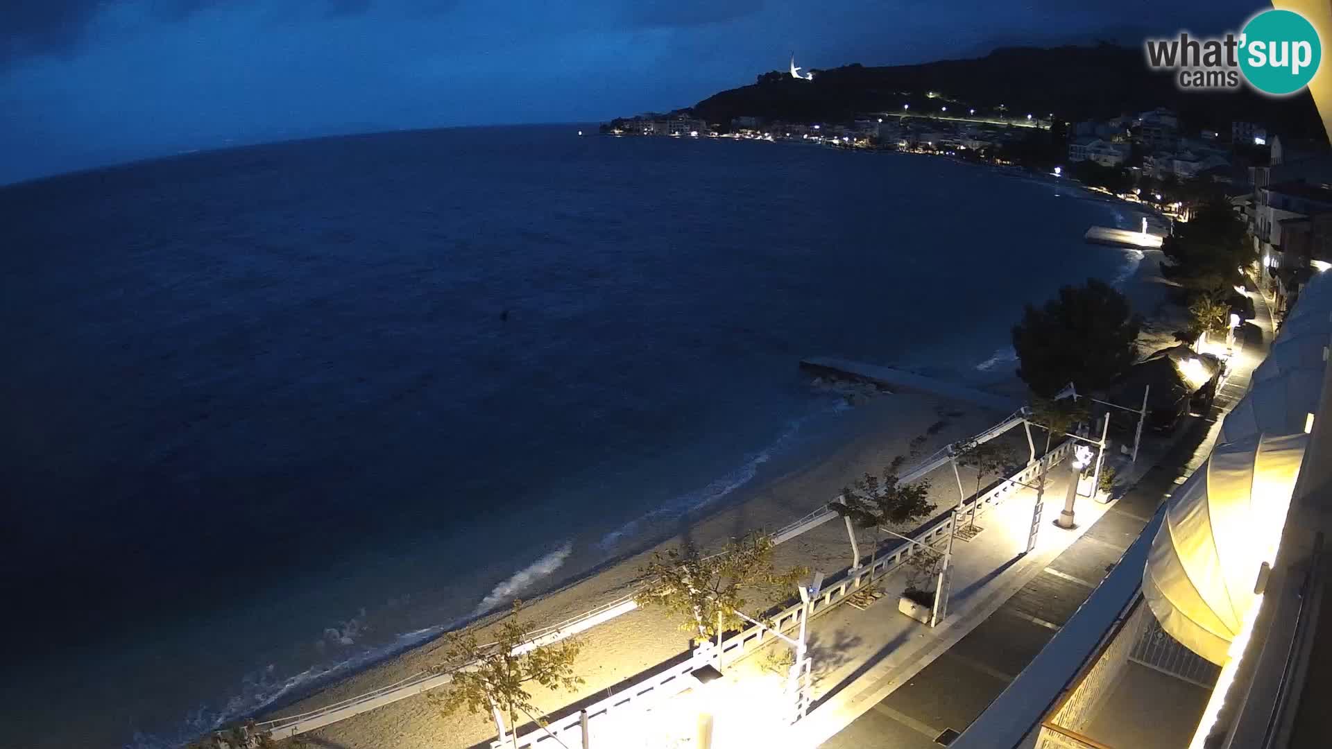 Vista de la playa in Podgora