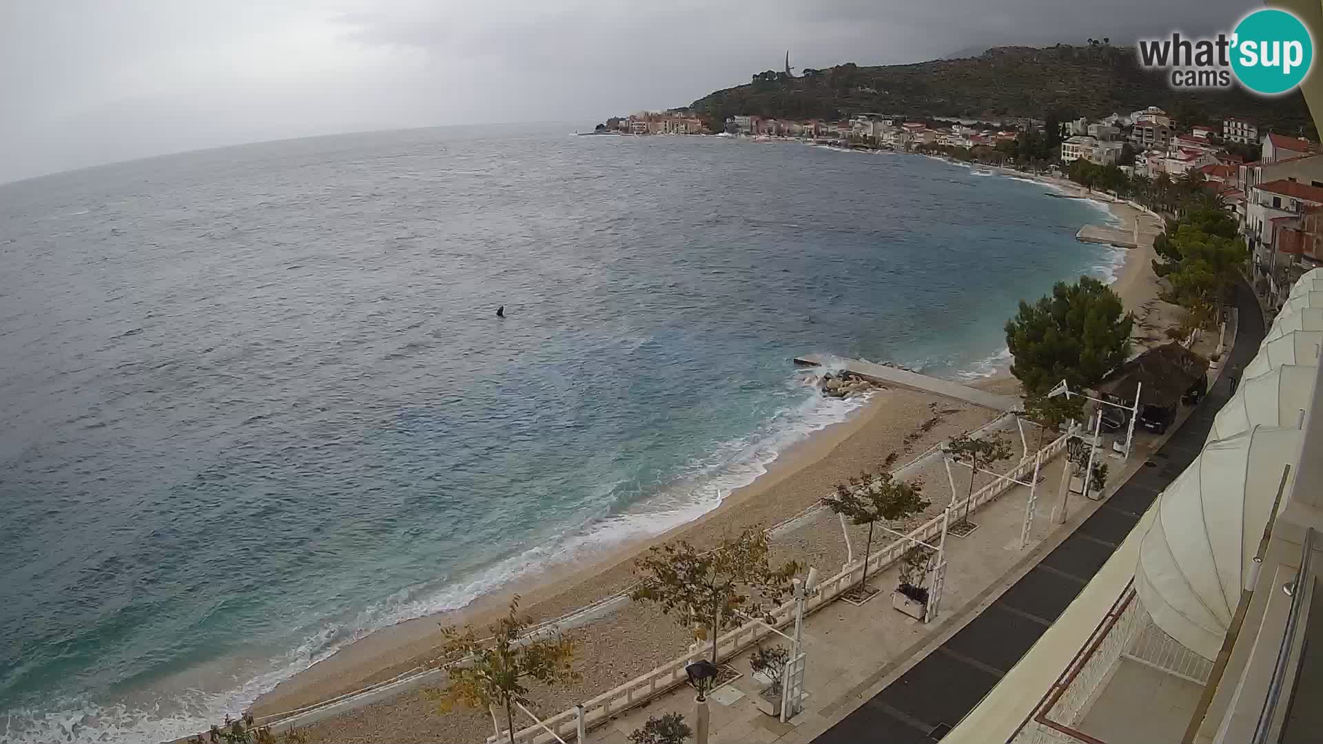 Panorama strand in Podgora