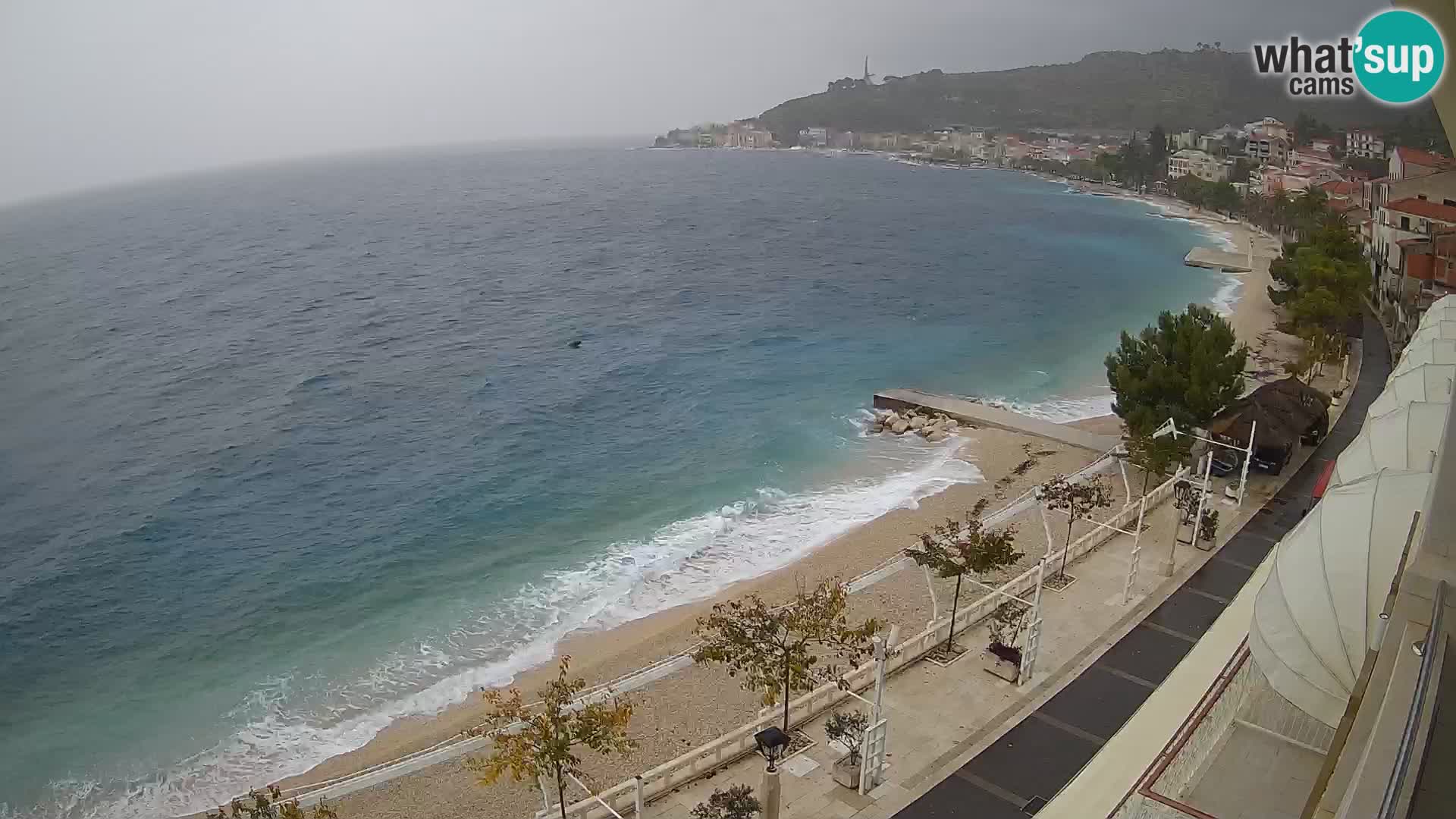 Panorama strand in Podgora