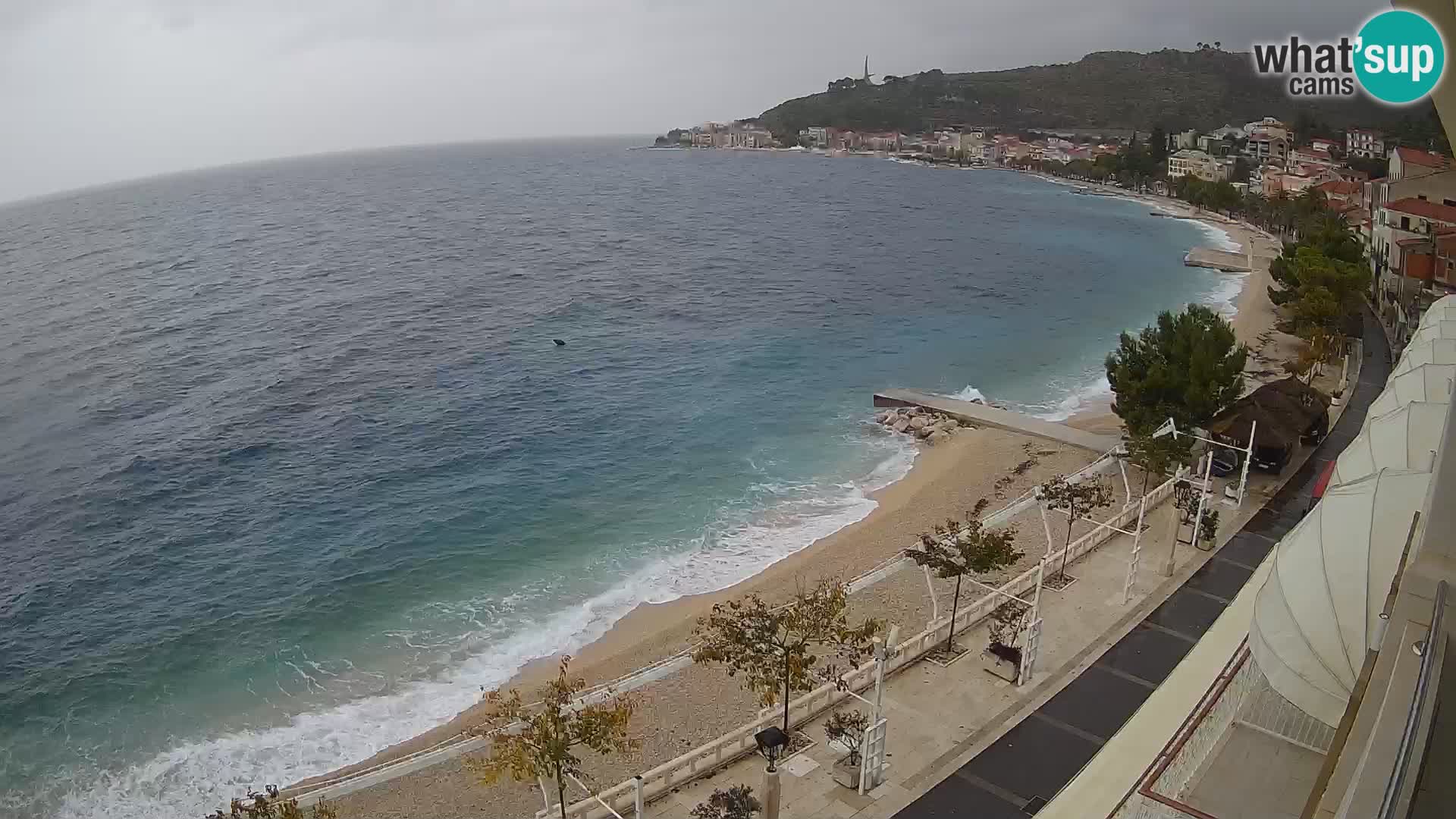 Panorama strand in Podgora