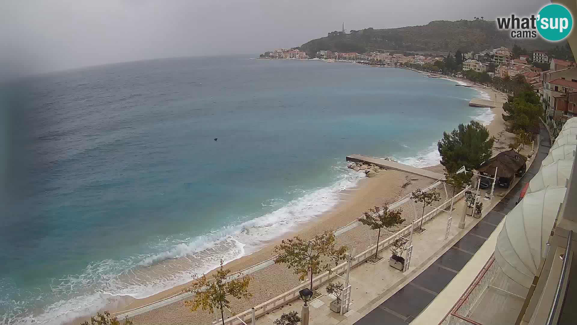 Panorama strand in Podgora