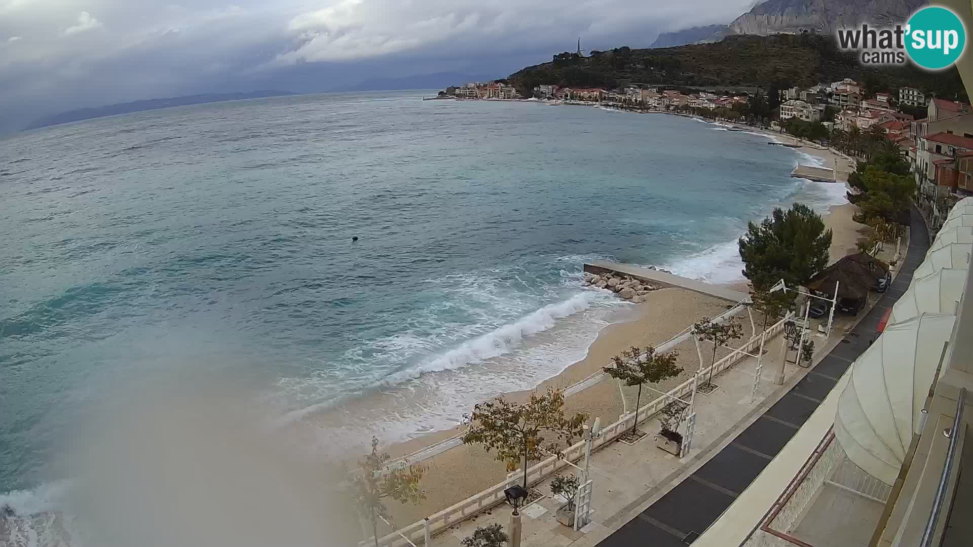 Panorama strand in Podgora