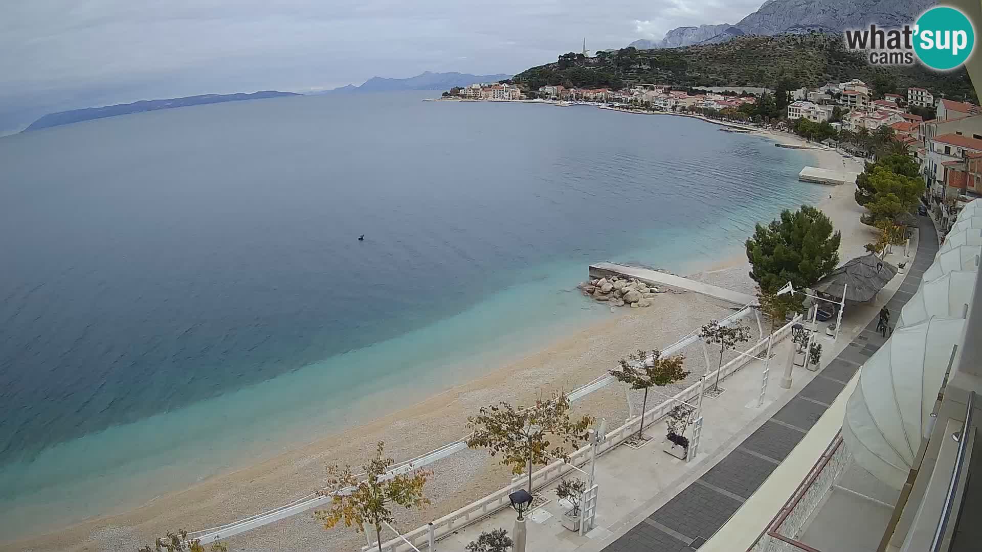 Panorama strand in Podgora