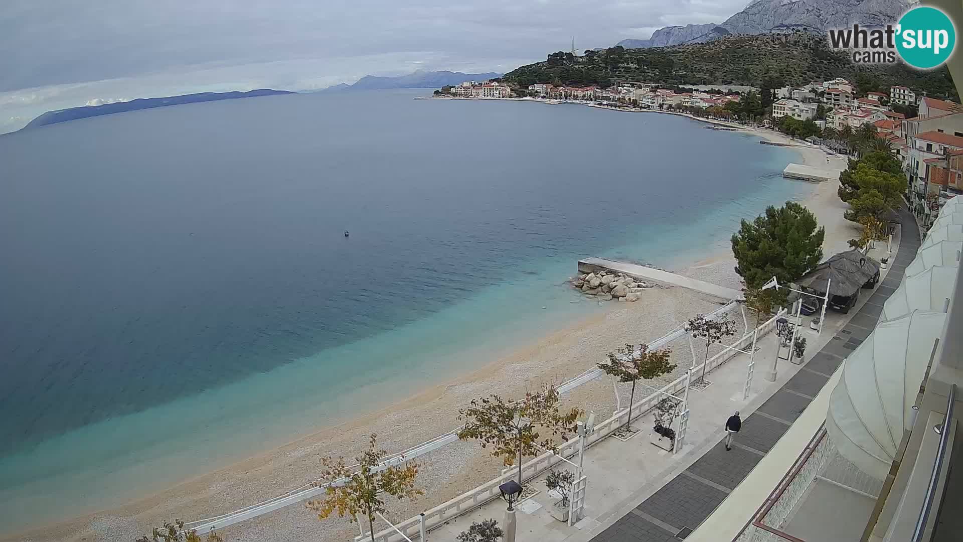 Panorama strand in Podgora