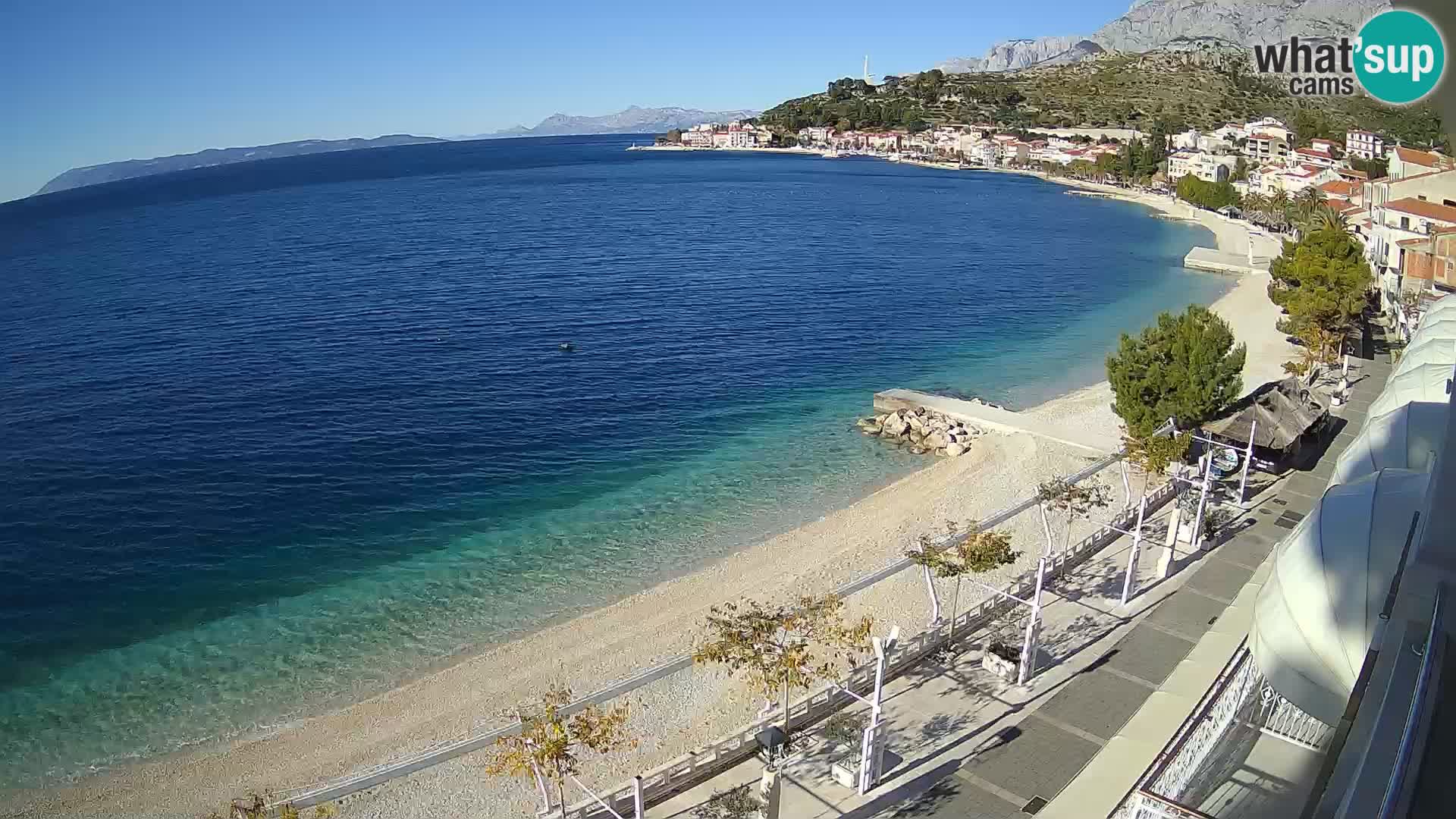 Panorama strand in Podgora