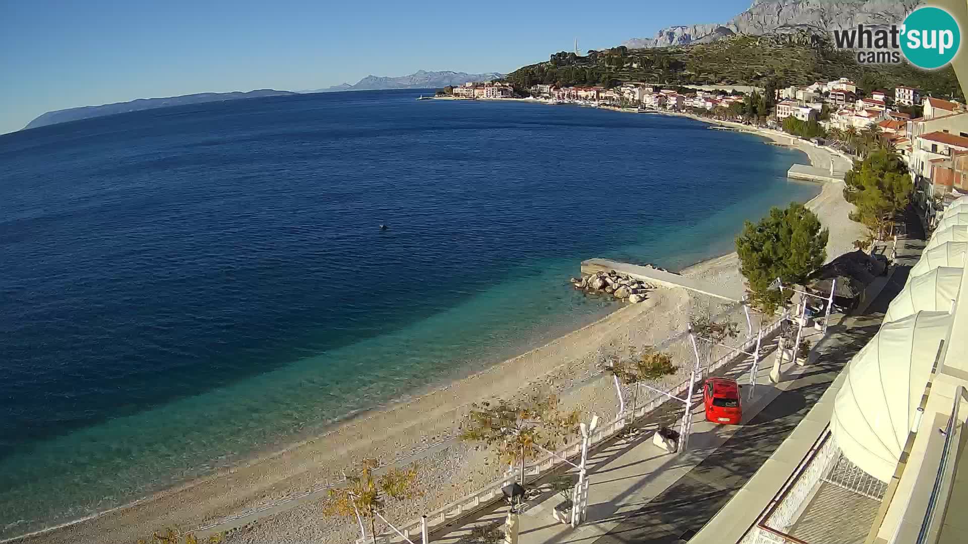 Panorama strand in Podgora