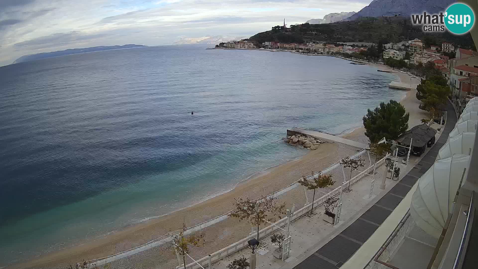 Panorama strand in Podgora