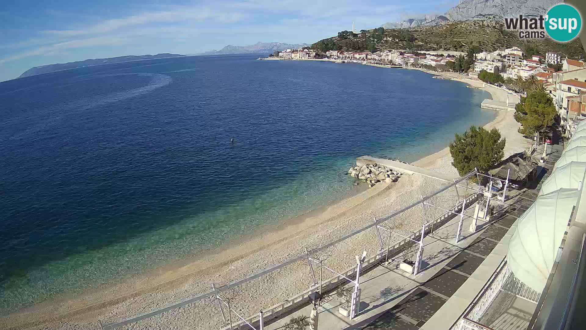 Podgora webcam – panorama beach – Dalmatia – Croatia