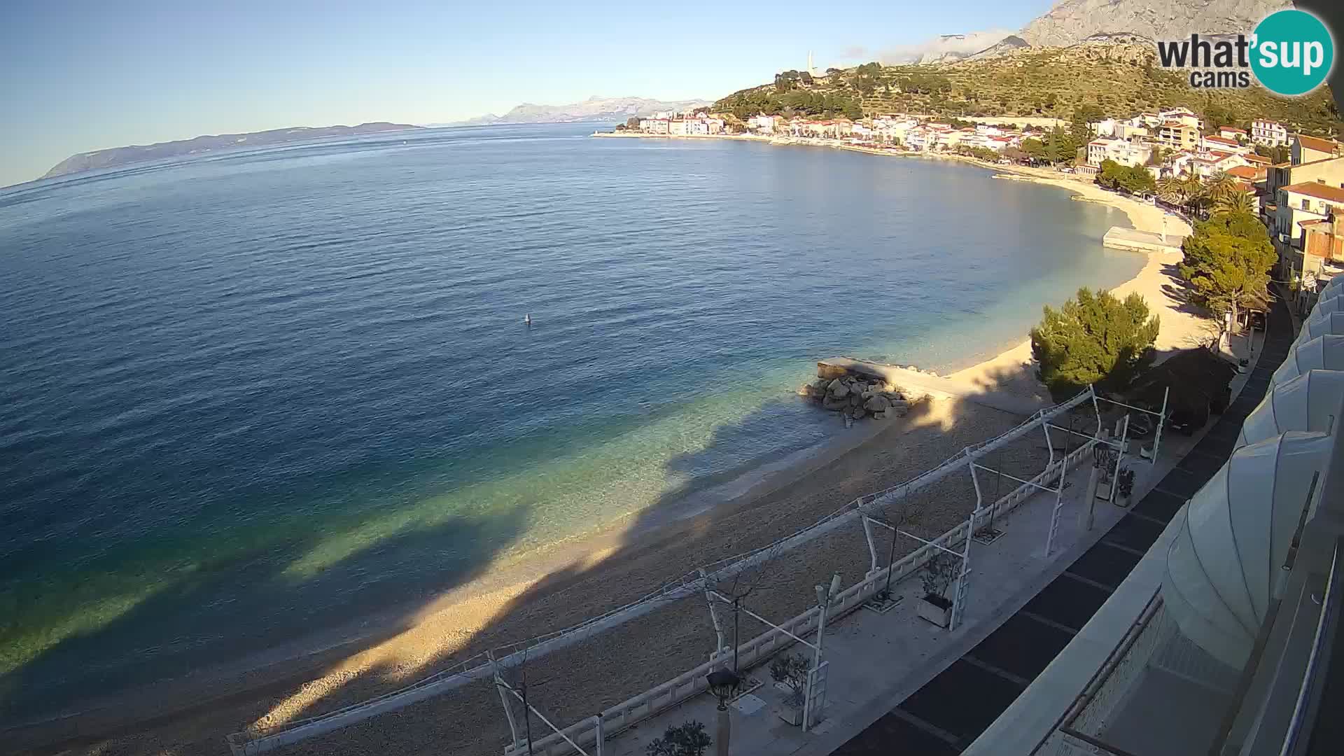 Podgora webcam – panorama beach – Dalmatia – Croatia