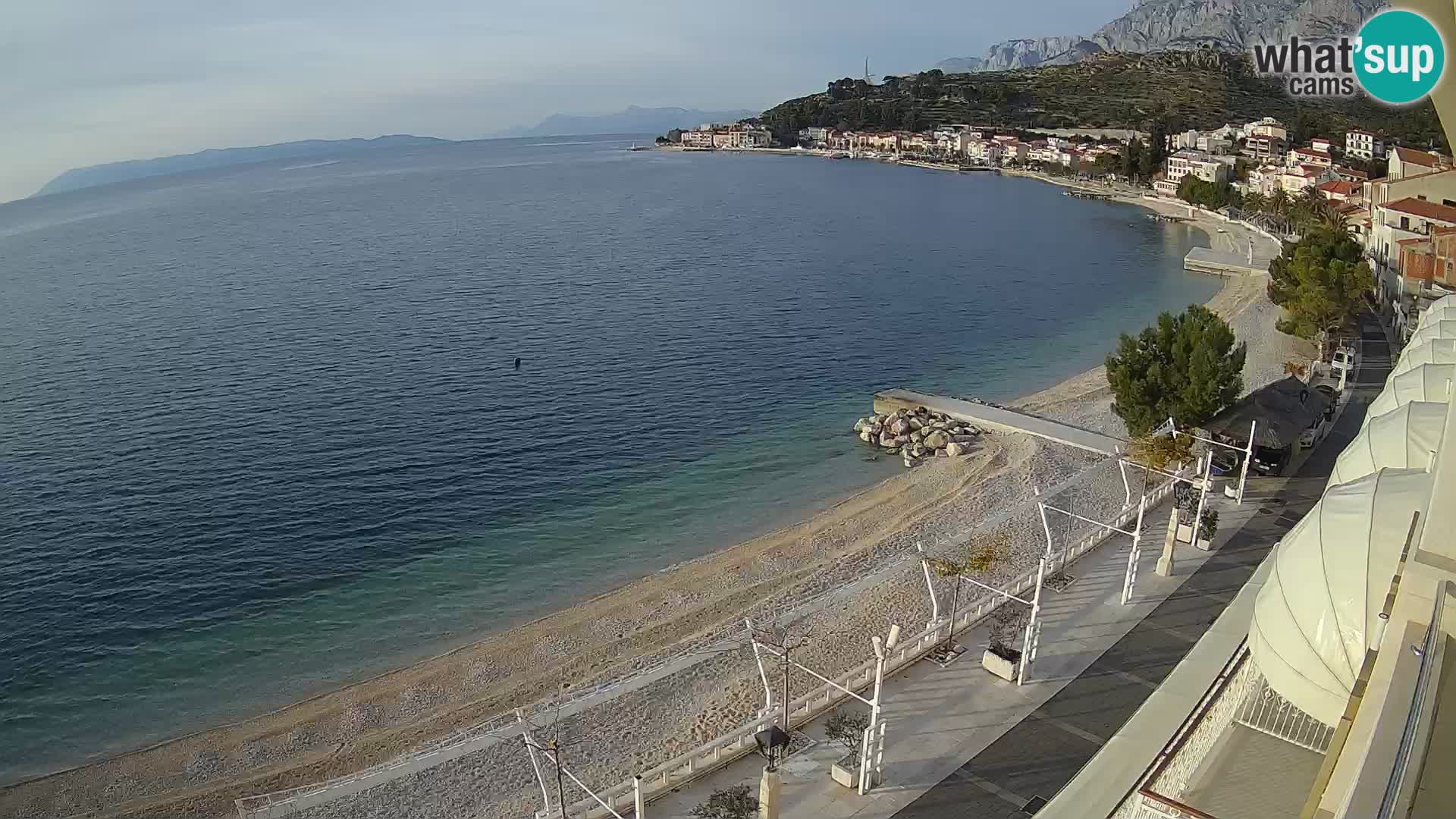 Panorama strand in Podgora