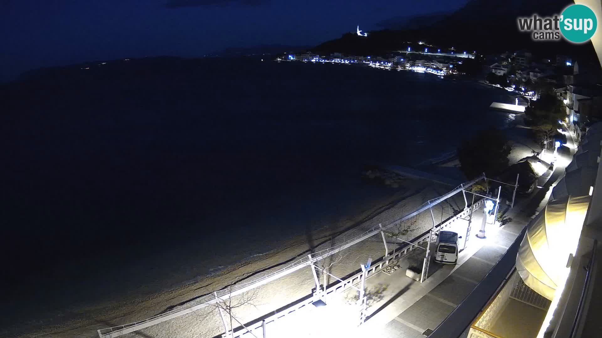 Panorama della spiaggia a Podgora