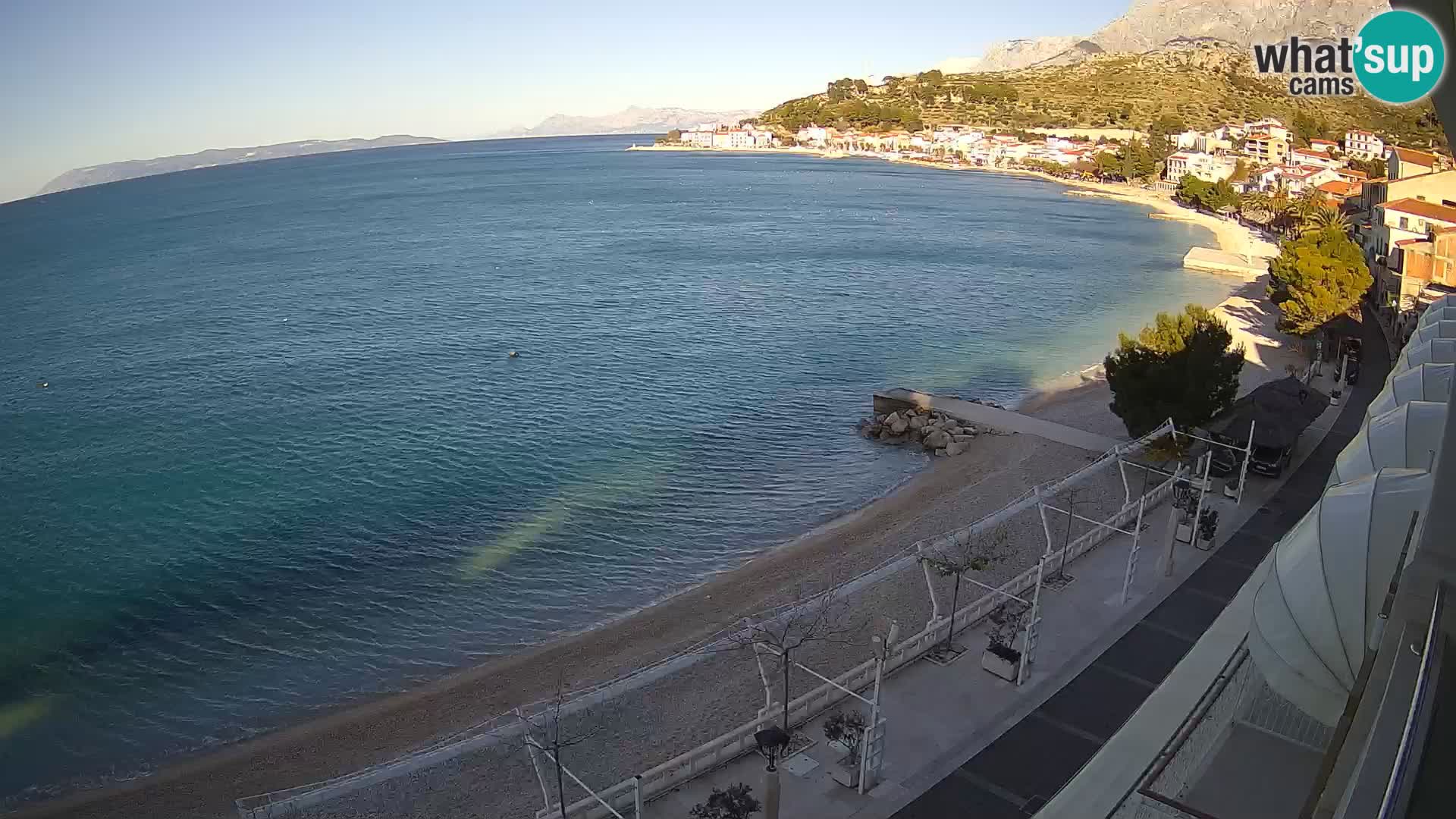 Vista de la playa in Podgora