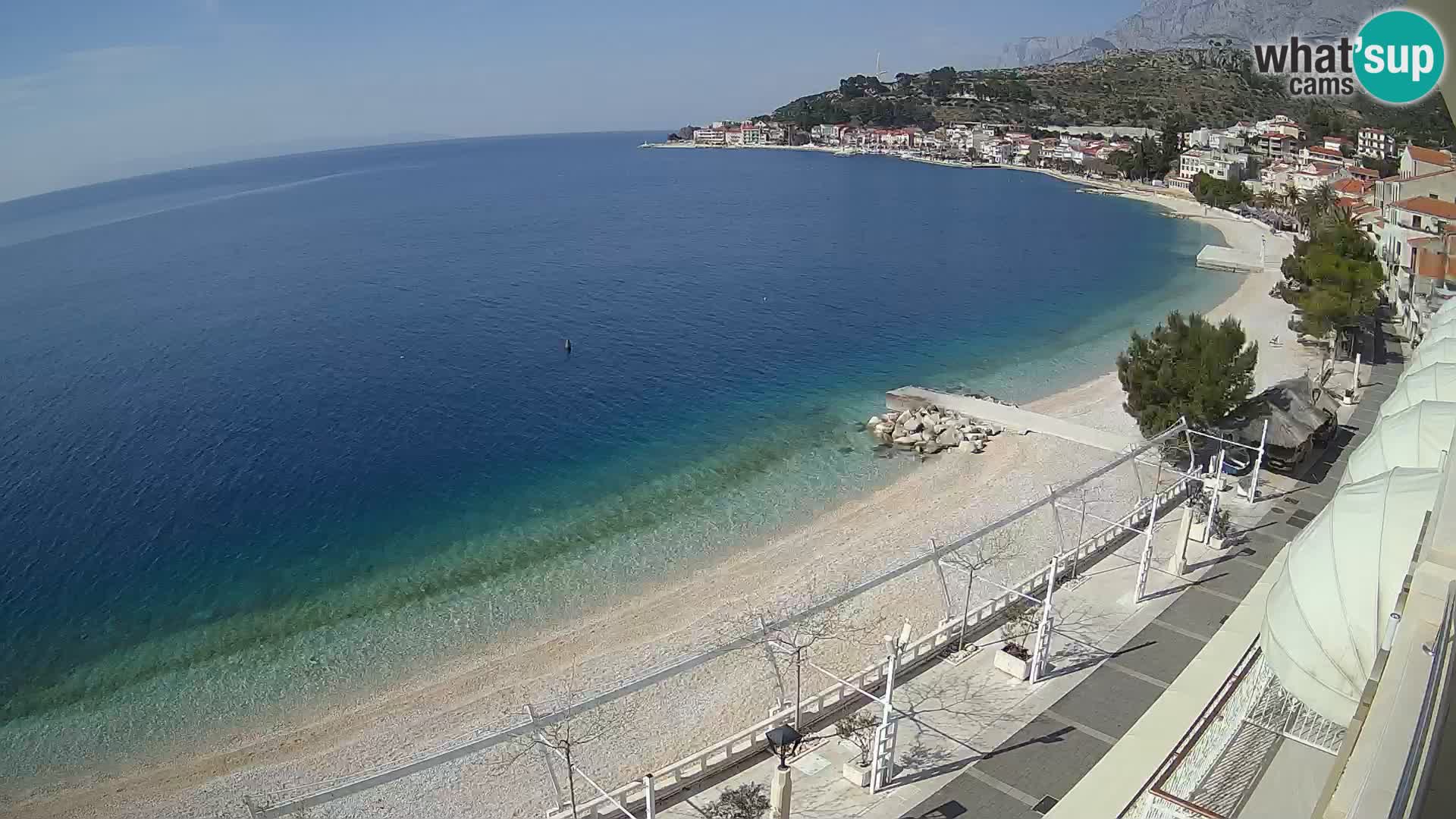 Podgora webcam – panorama beach – Dalmatia – Croatia