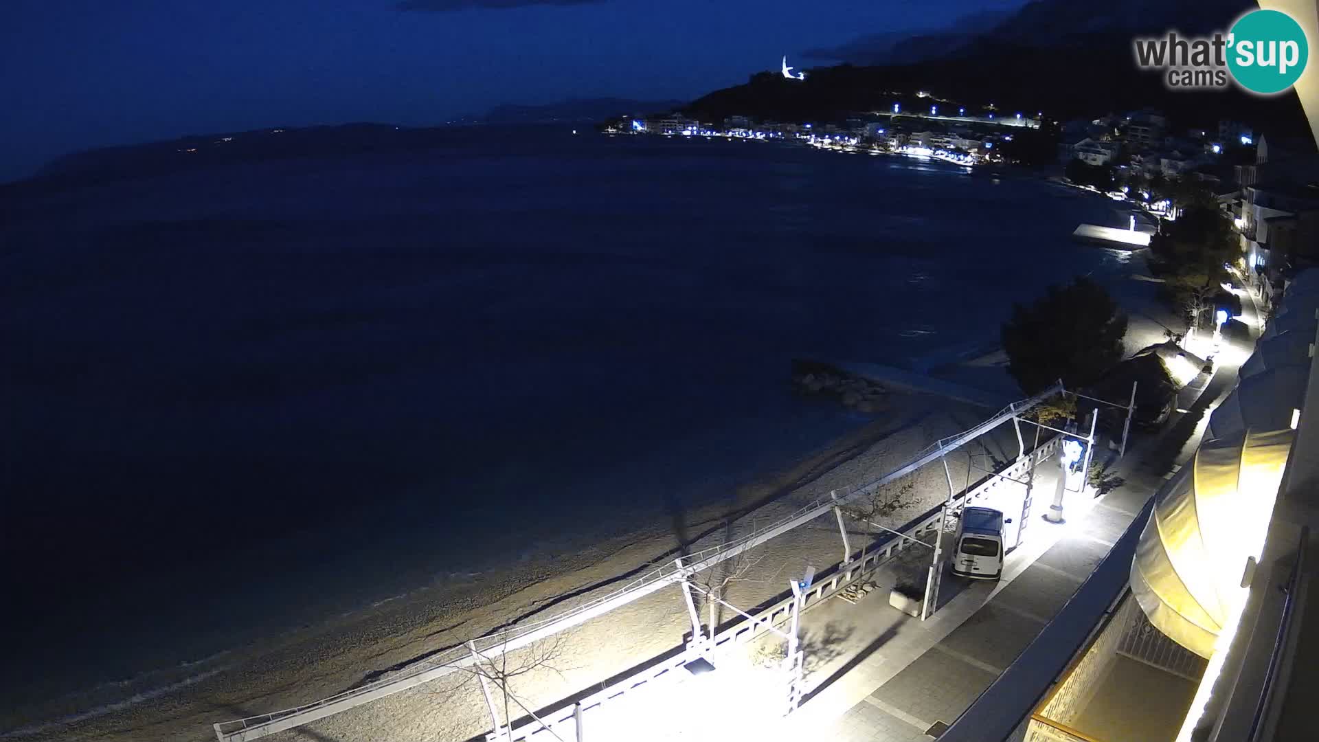 Vue de plage in Podgora