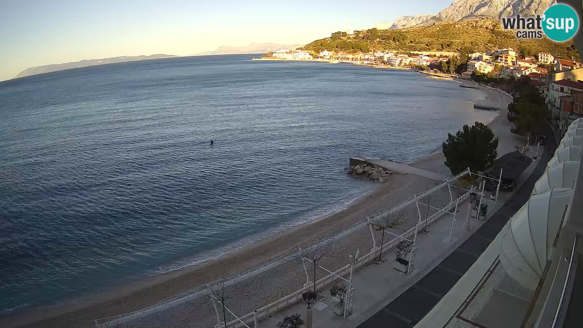 Panorama strand in Podgora