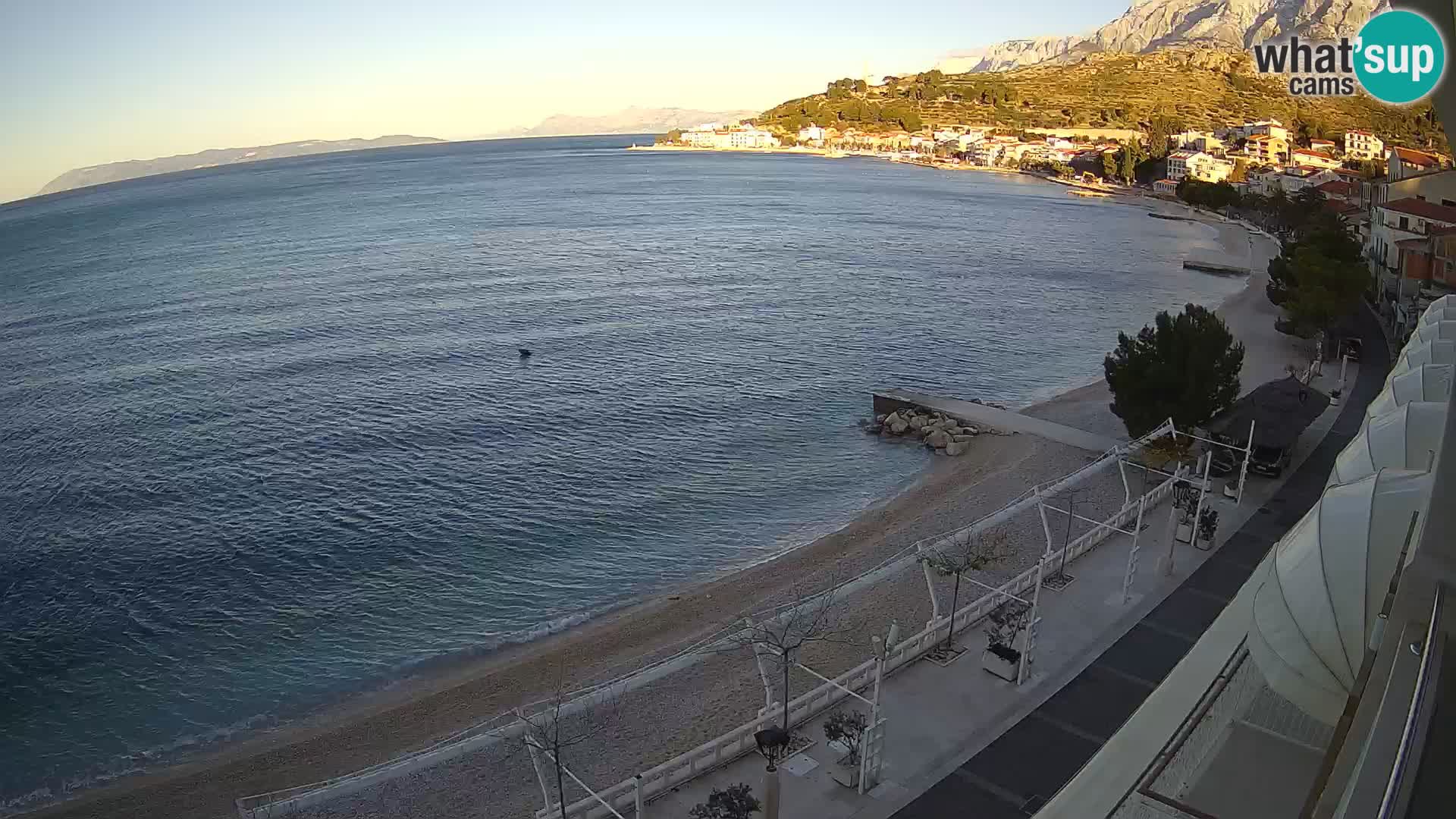 Vista de la playa in Podgora