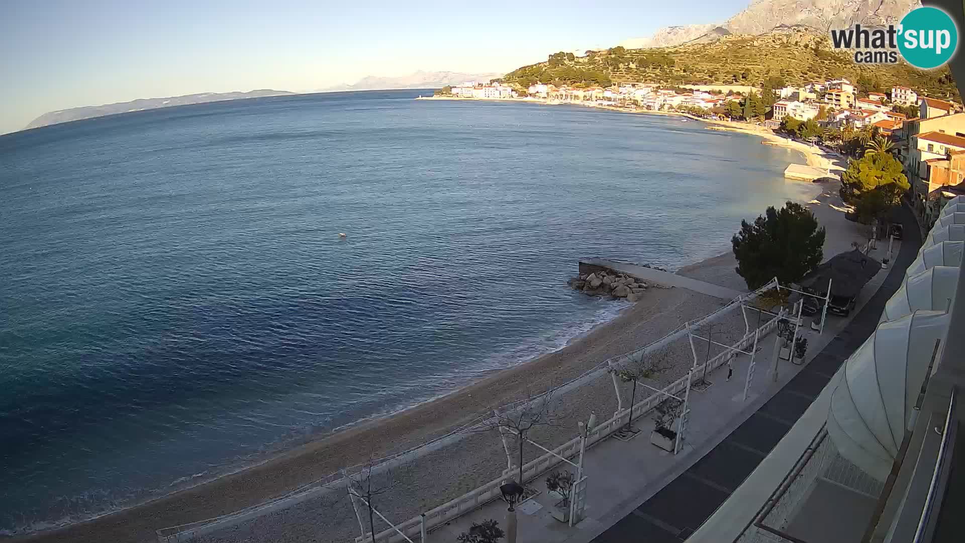 Podgora webcam – panorama beach – Dalmatia – Croatia