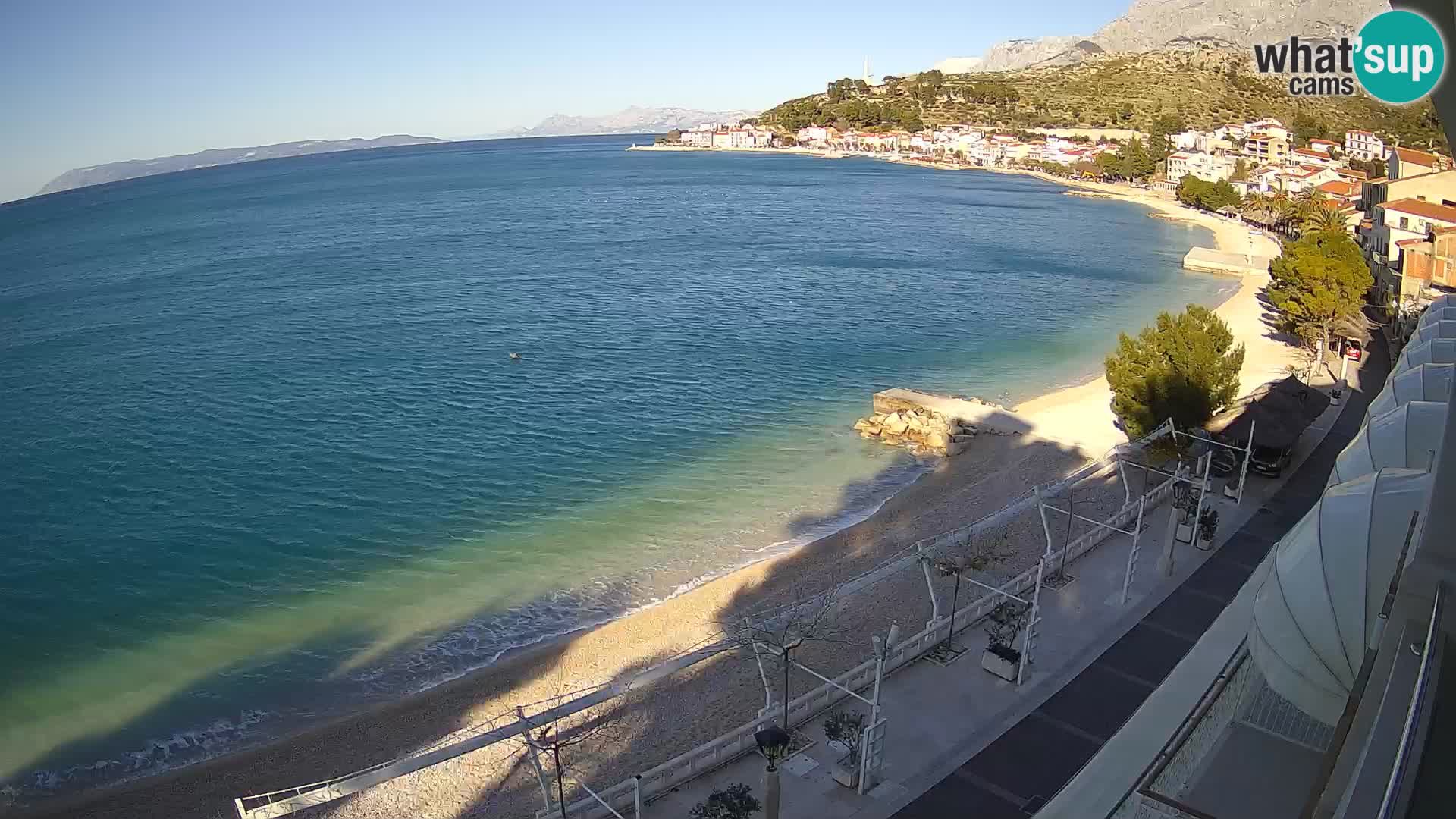 Podgora webcam – panorama beach – Dalmatia – Croatia