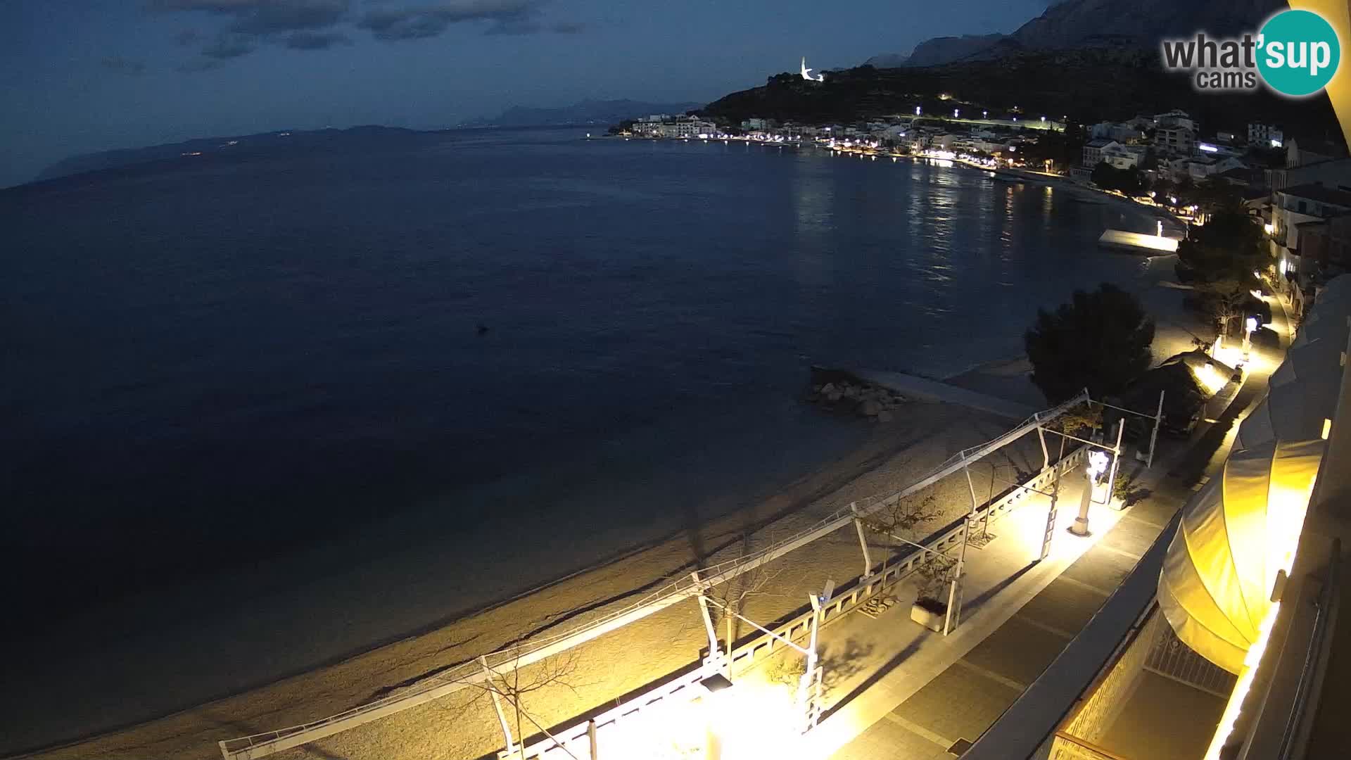 Panorama strand in Podgora