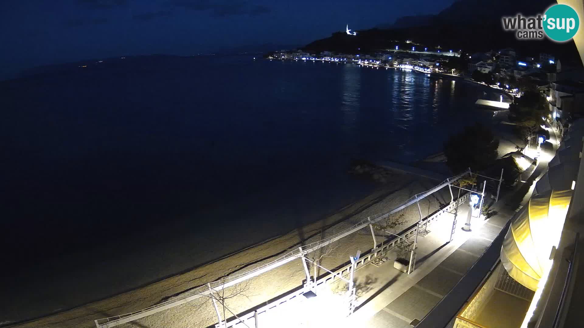 Vue de plage in Podgora