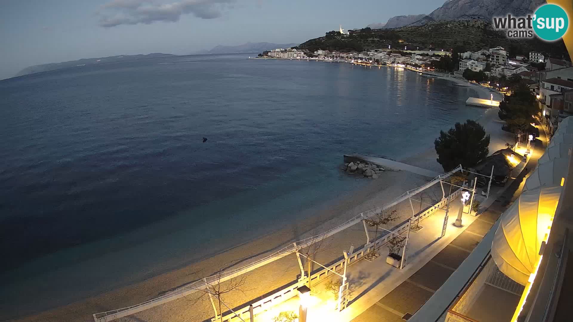 Panorama strand in Podgora