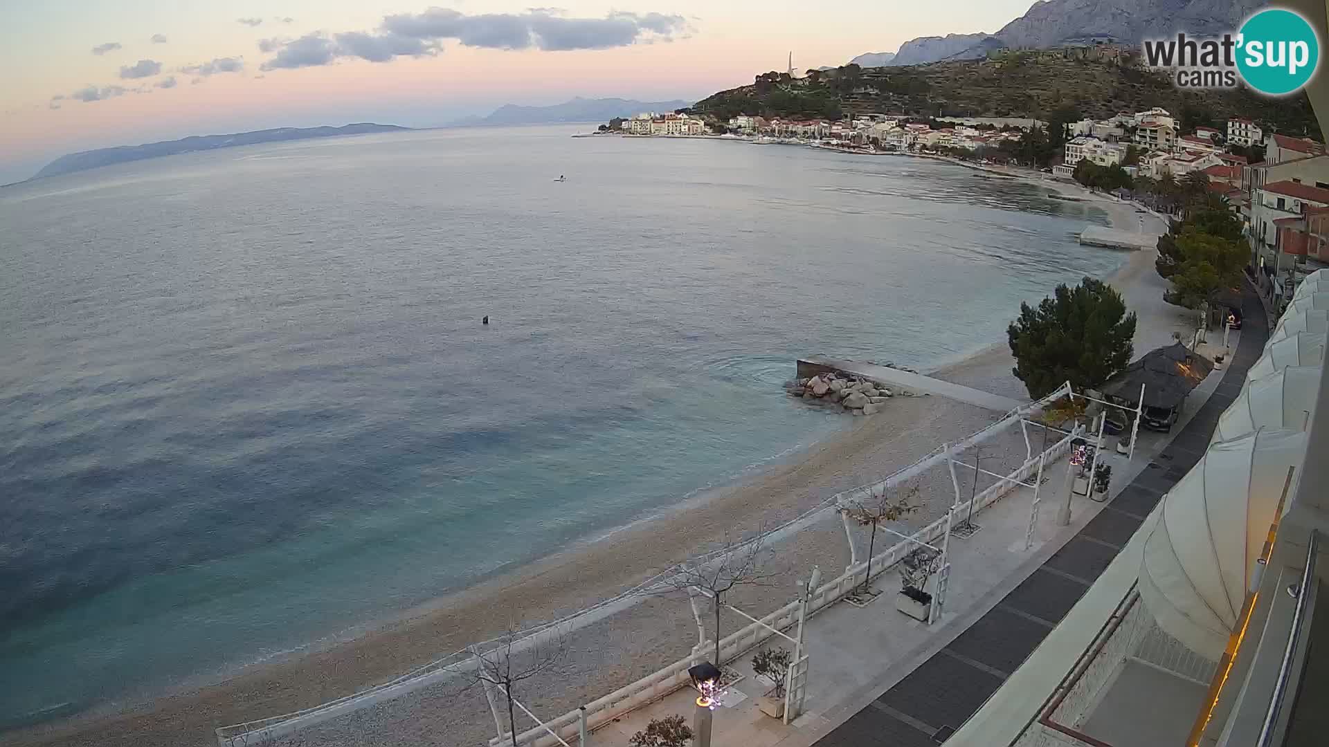 Panorama strand in Podgora