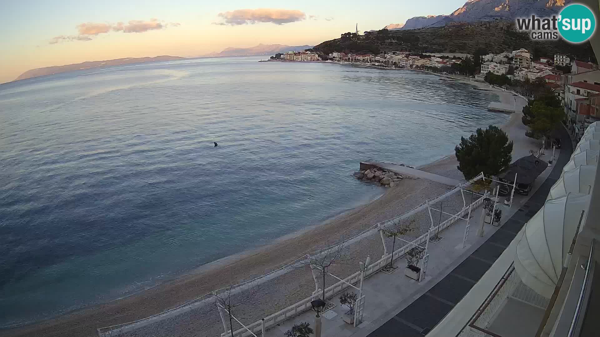 Panorama strand in Podgora