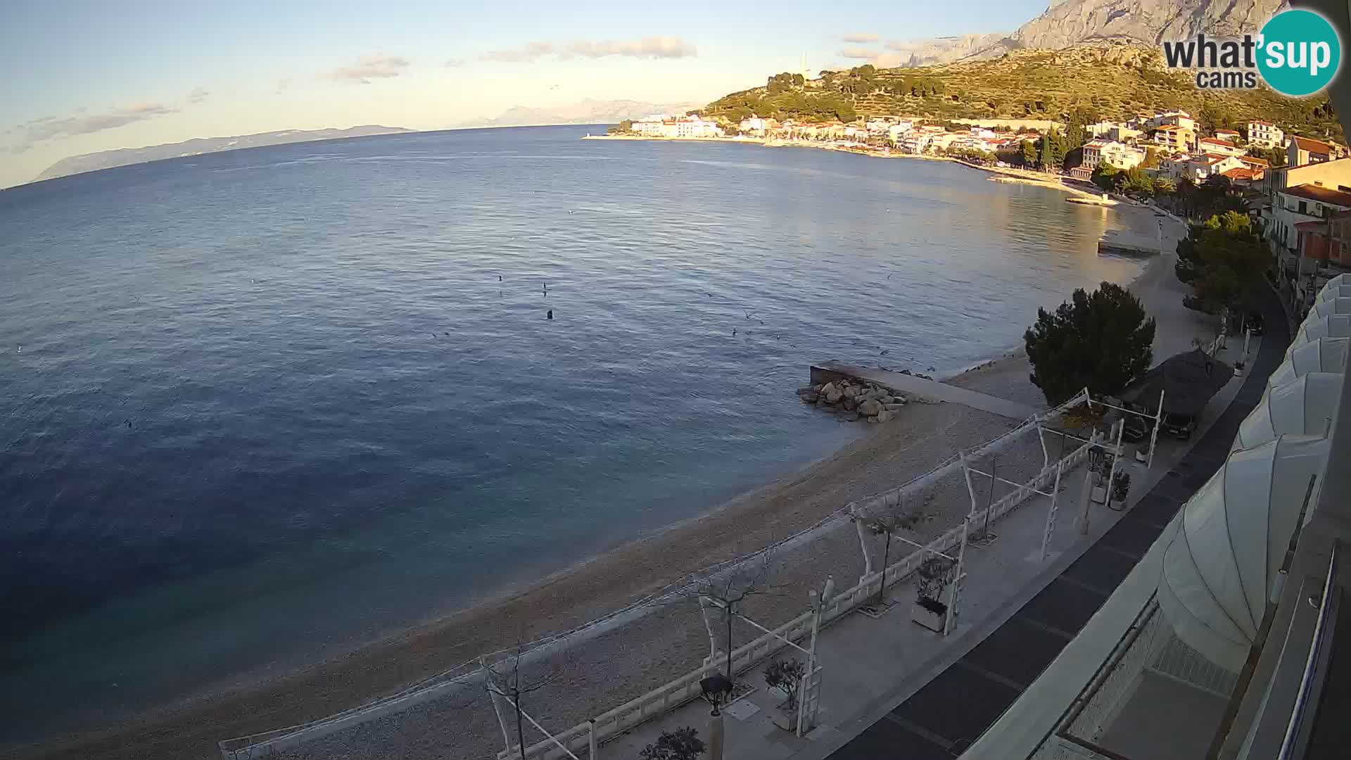 Panorama strand in Podgora