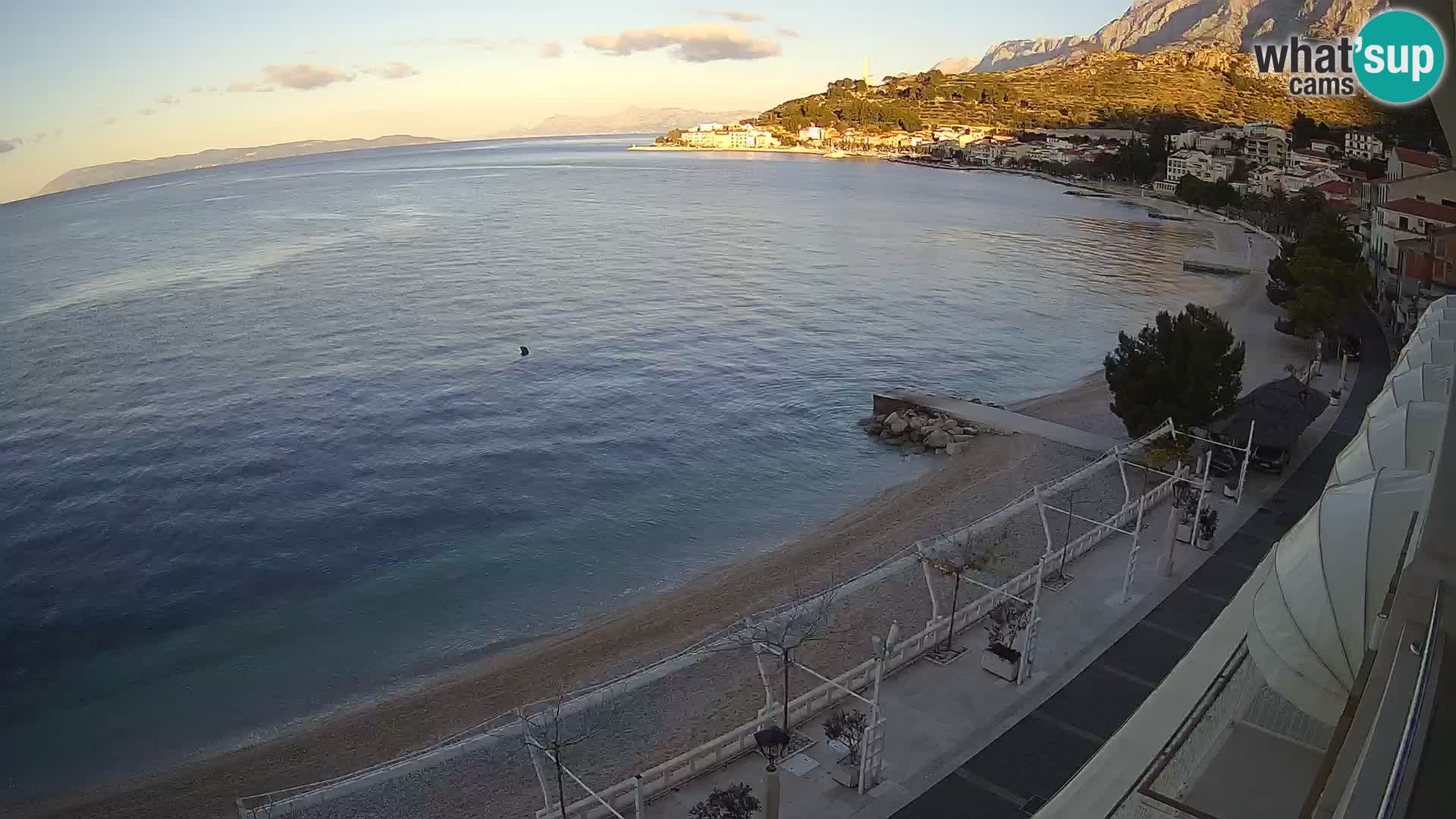 Vista de la playa in Podgora