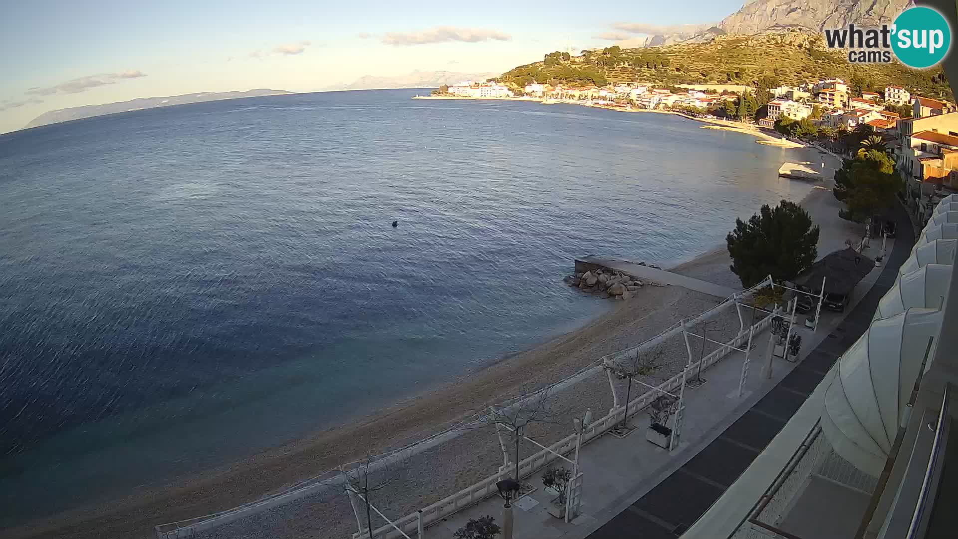 Panorama strand in Podgora