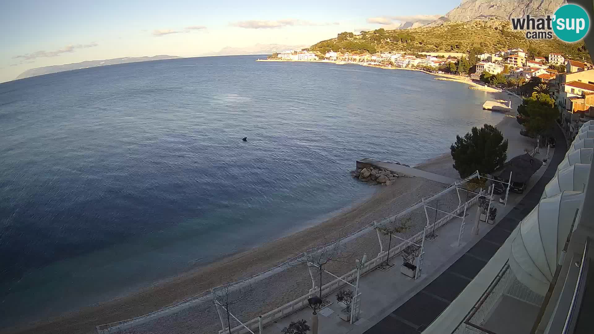 Podgora webcam – panorama beach – Dalmatia – Croatia