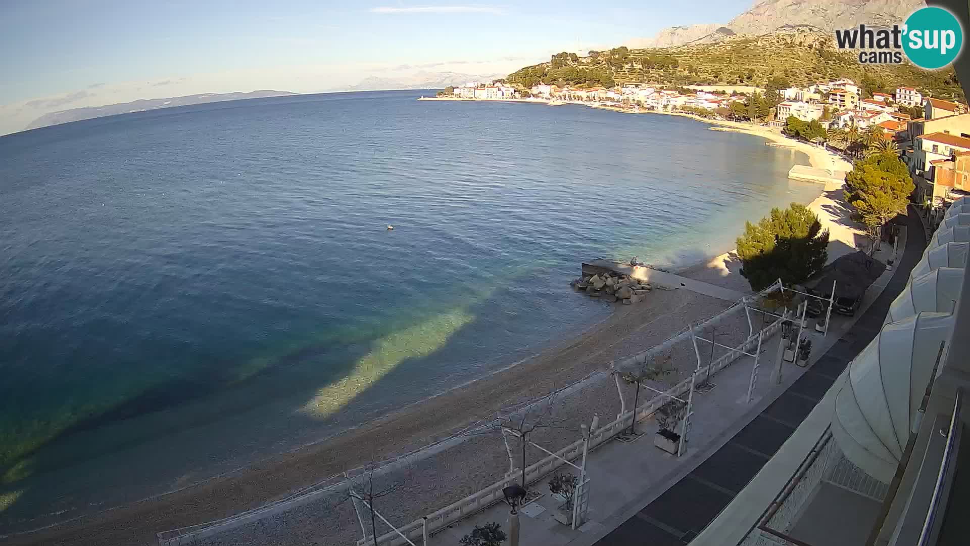 Vista de la playa in Podgora