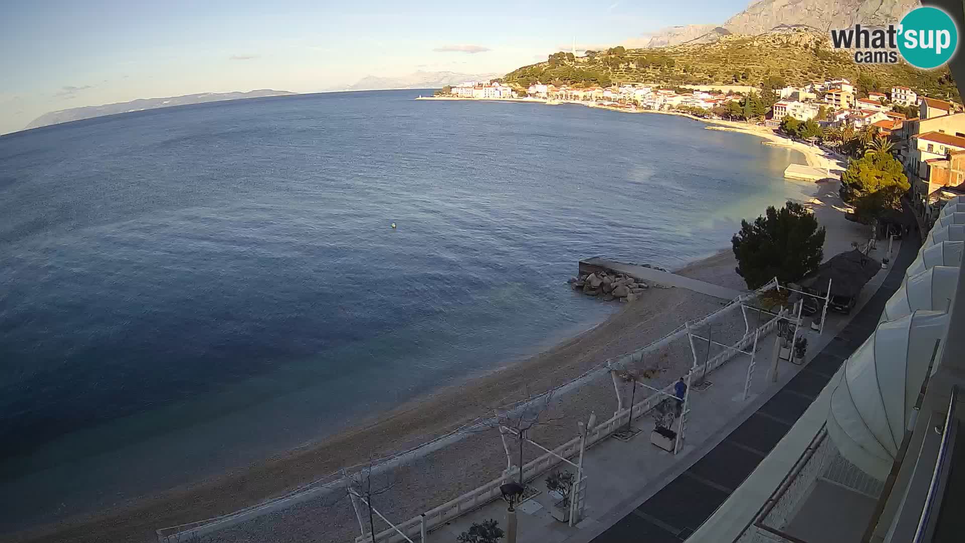 Panorama strand in Podgora