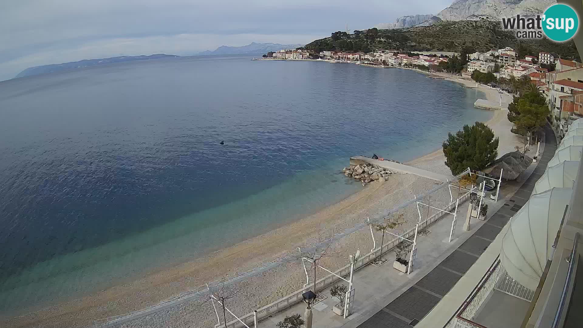 Panorama strand in Podgora