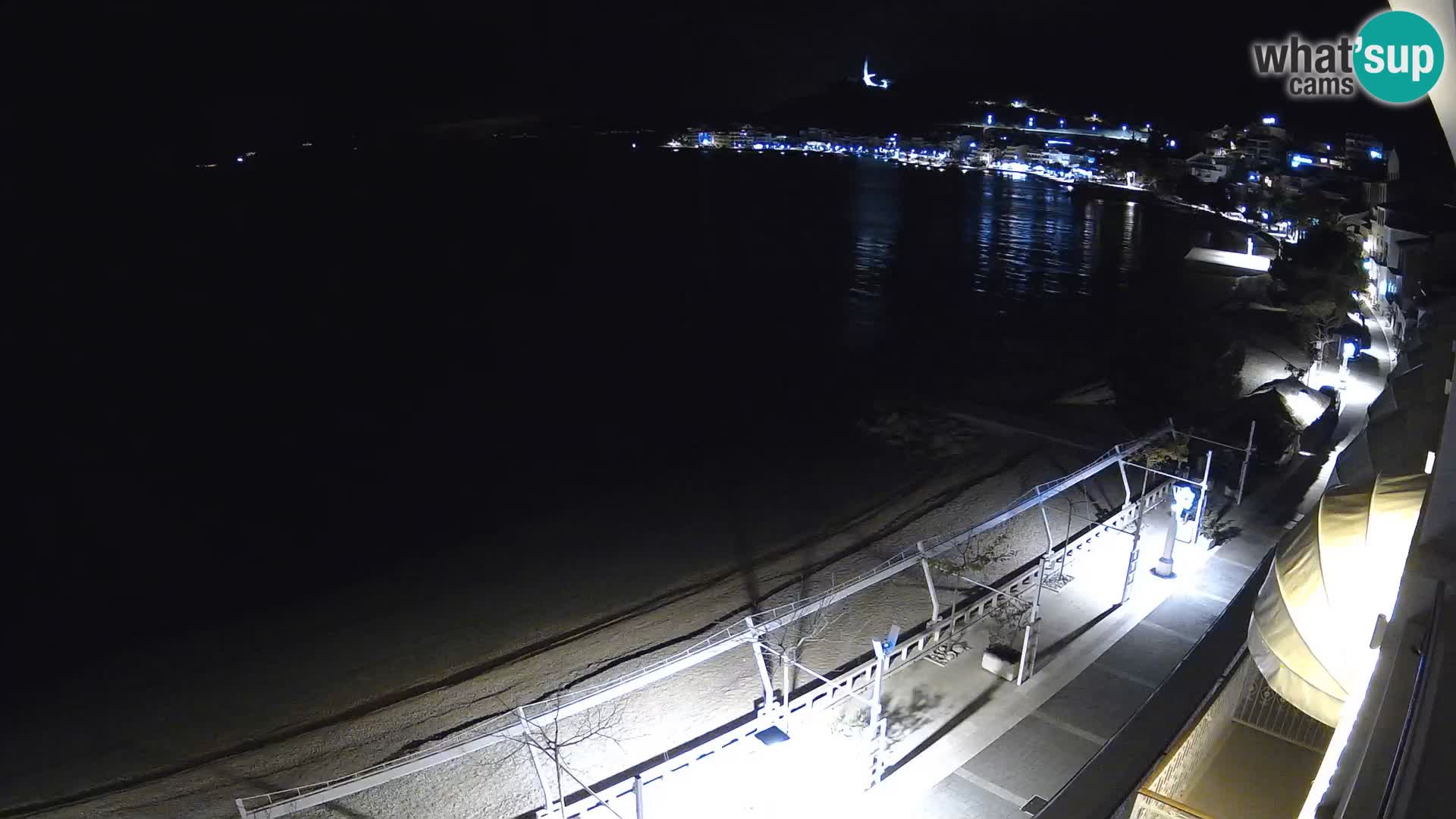 Panorama della spiaggia a Podgora