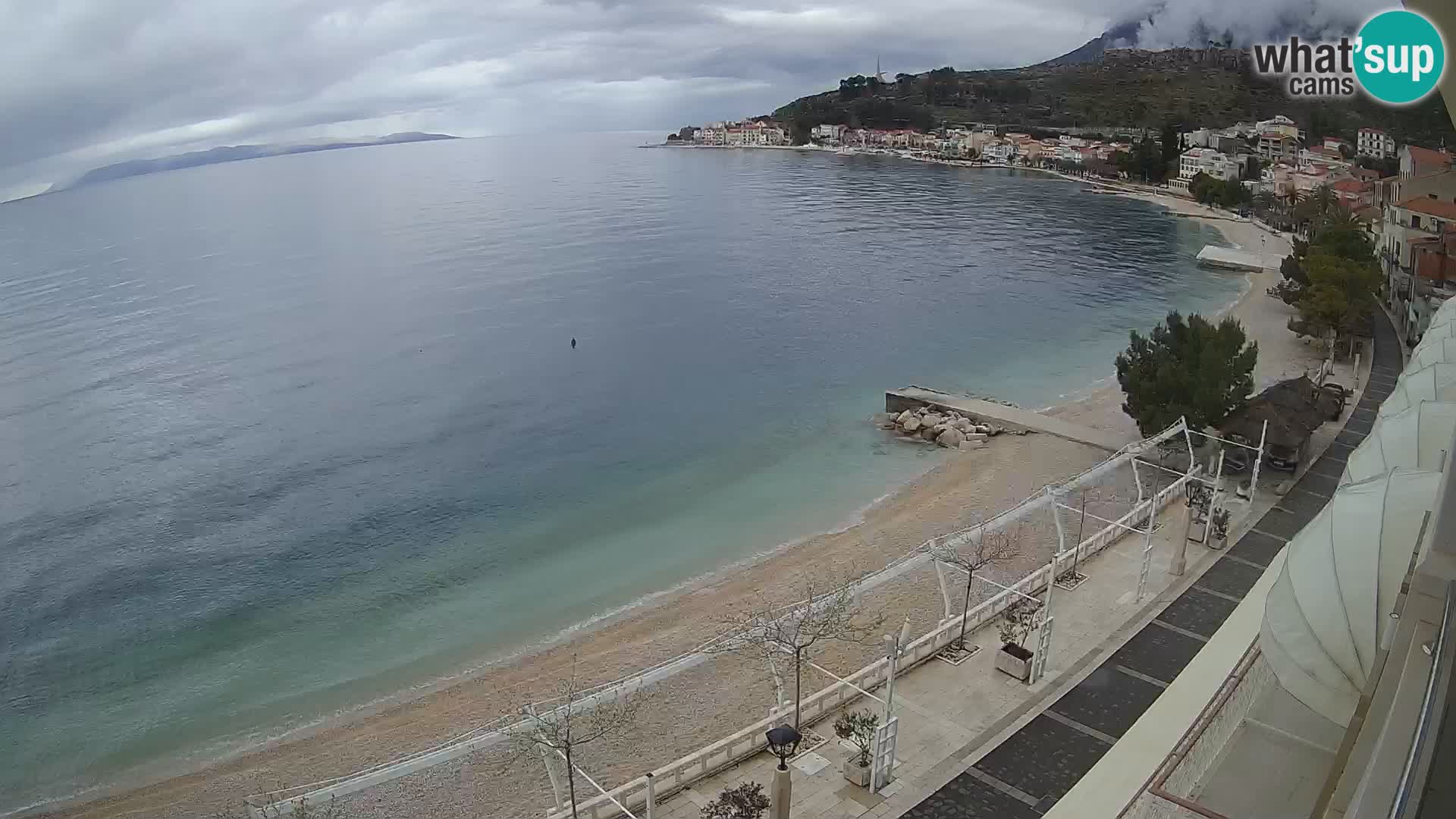 Podgora webcam – panorama beach – Dalmatia – Croatia