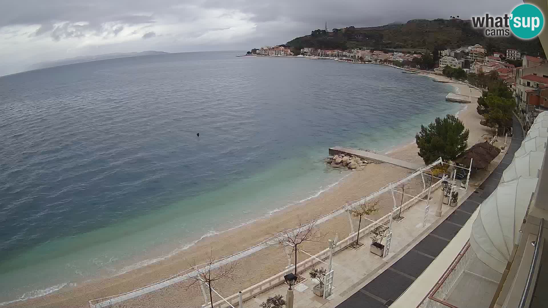 Podgora webcam – panorama beach – Dalmatia – Croatia