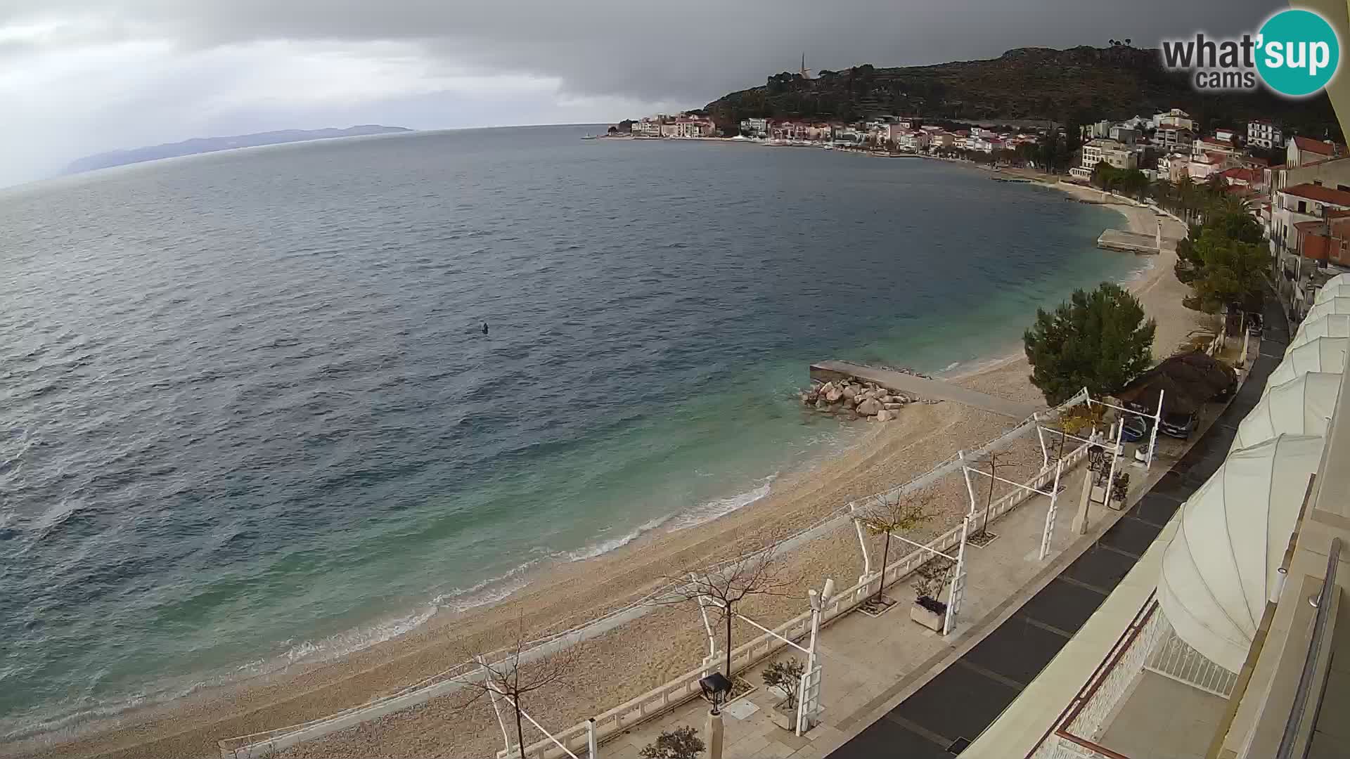 Podgora webcam – panorama beach – Dalmatia – Croatia