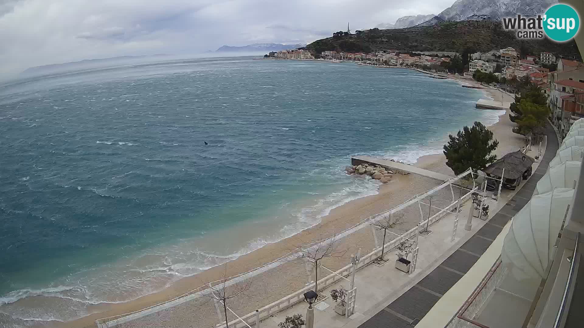 Podgora webcam – panorama beach – Dalmatia – Croatia