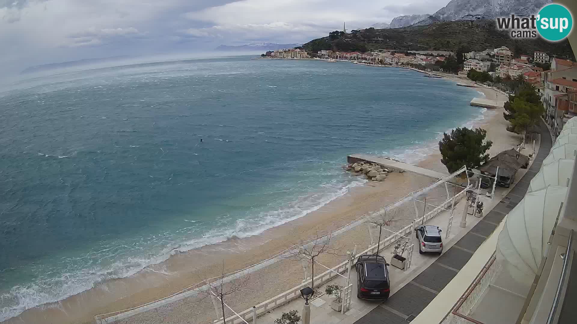 Podgora webcam – panorama beach – Dalmatia – Croatia