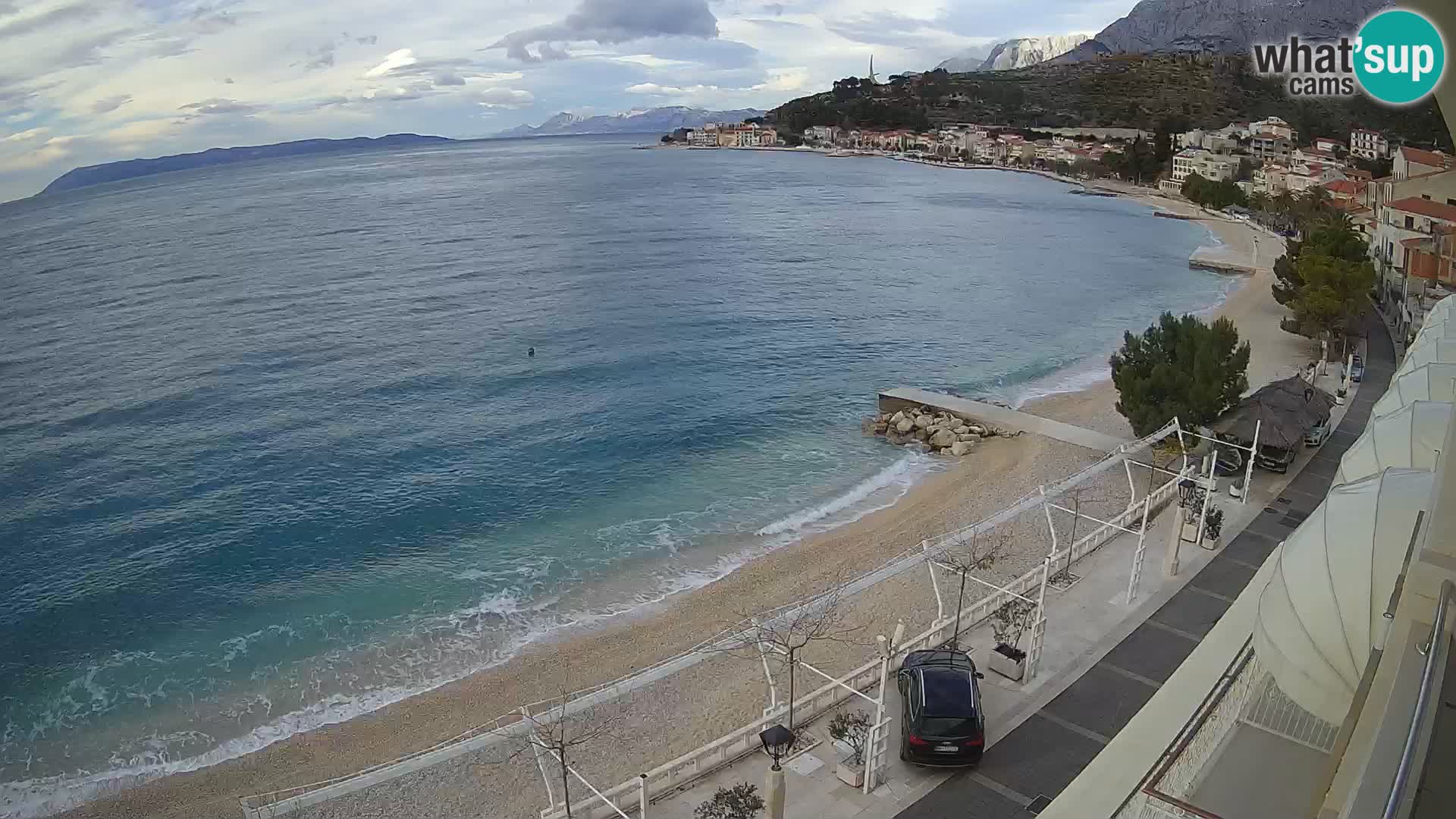 Panorama strand in Podgora