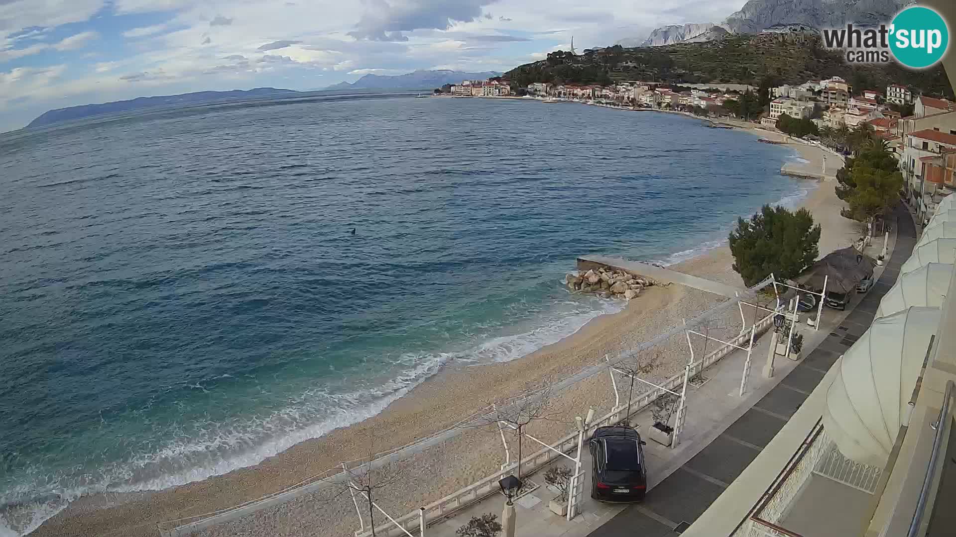 Podgora webcam – panorama beach – Dalmatia – Croatia