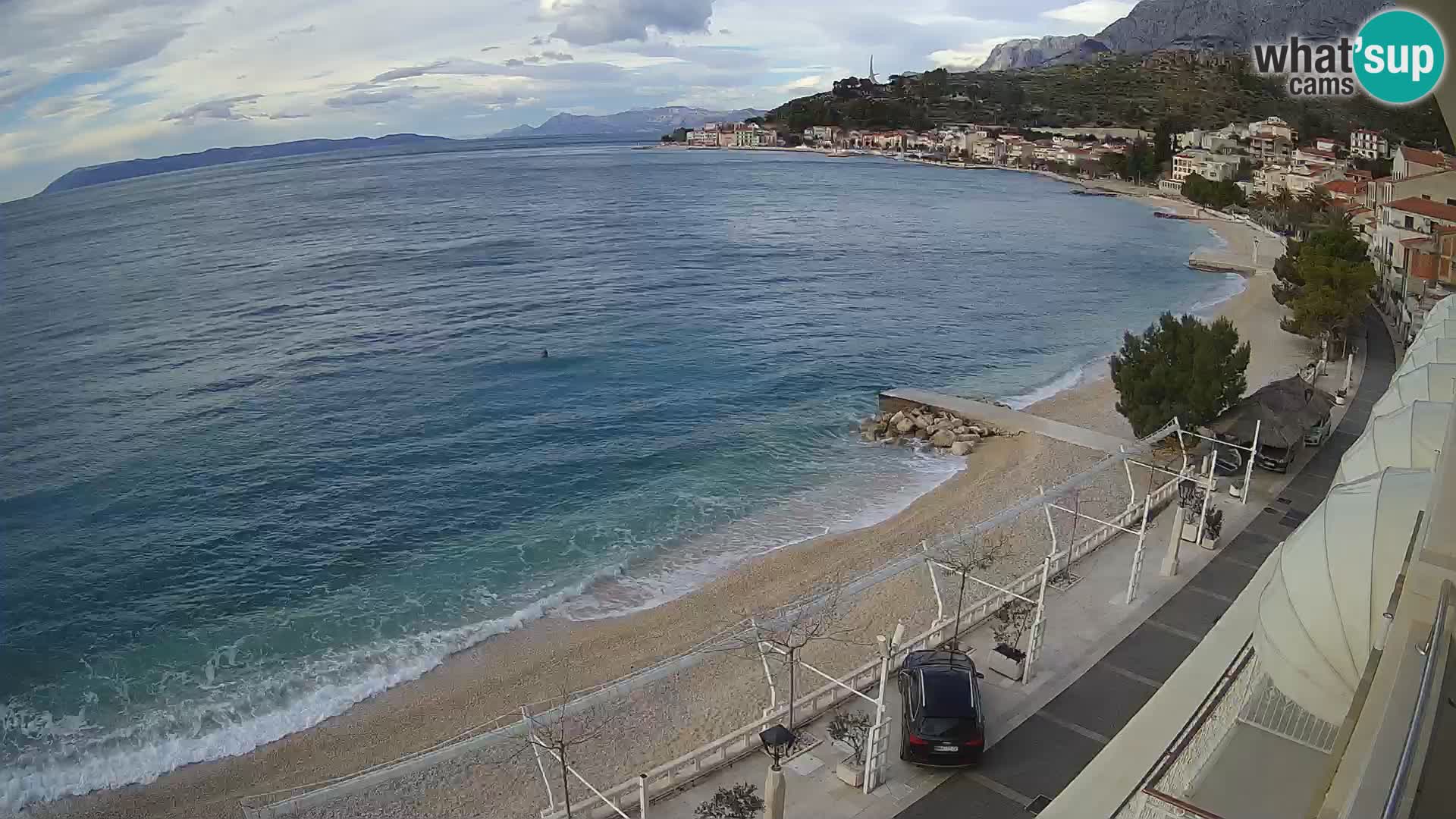 Podgora webcam – panorama beach – Dalmatia – Croatia