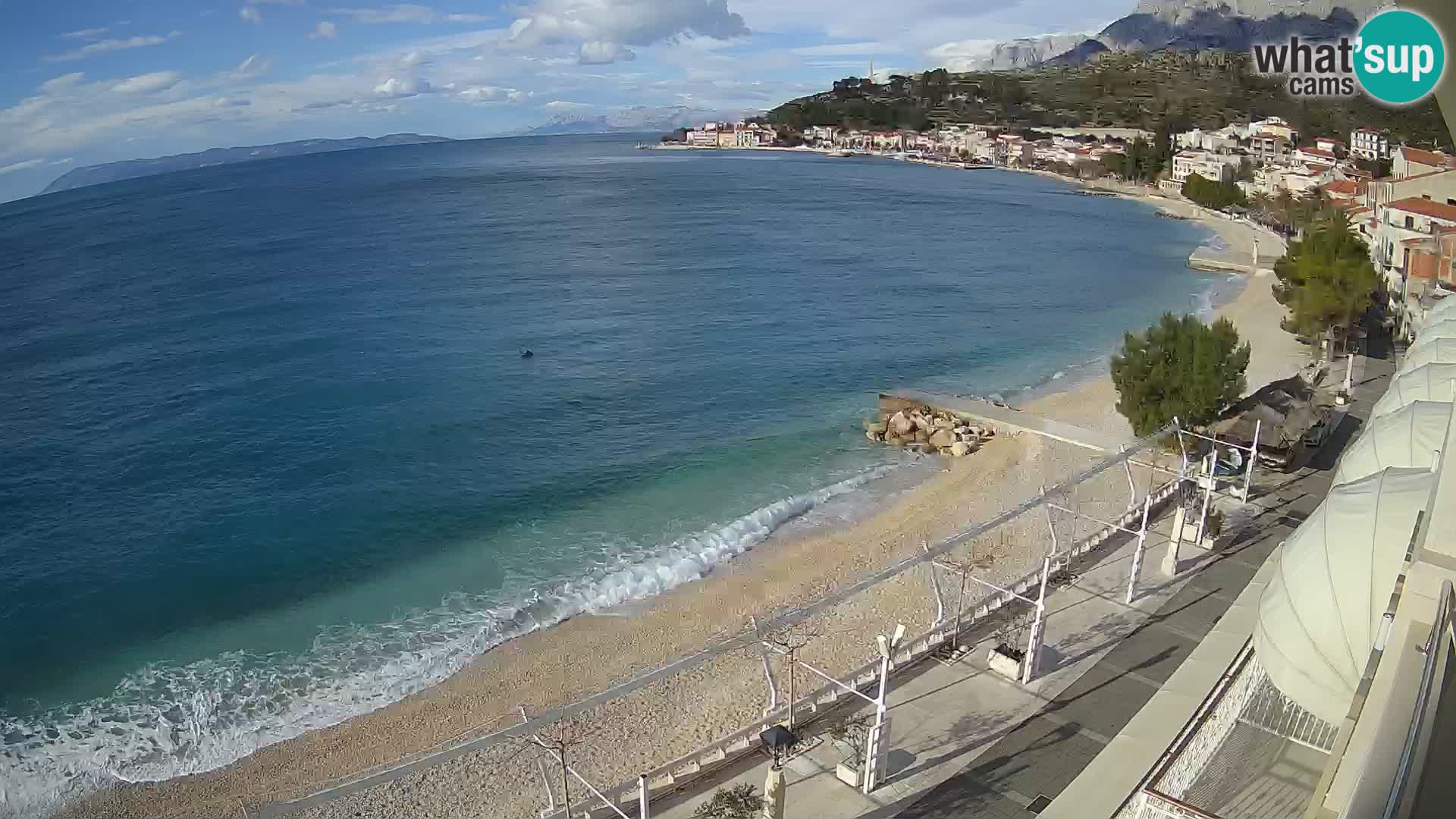 Podgora webcam – panorama beach – Dalmatia – Croatia