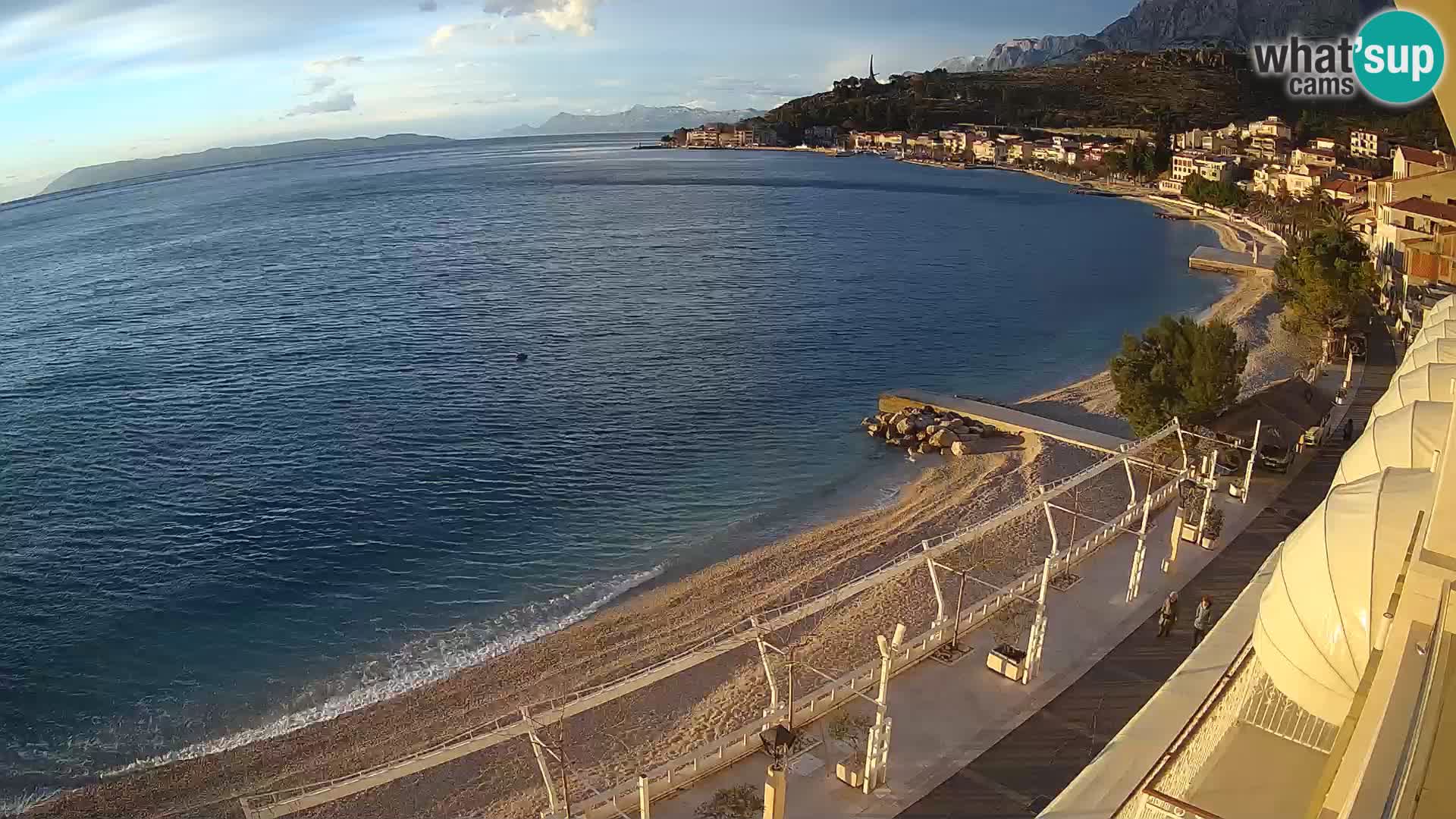 Podgora webcam – panorama beach – Dalmatia – Croatia