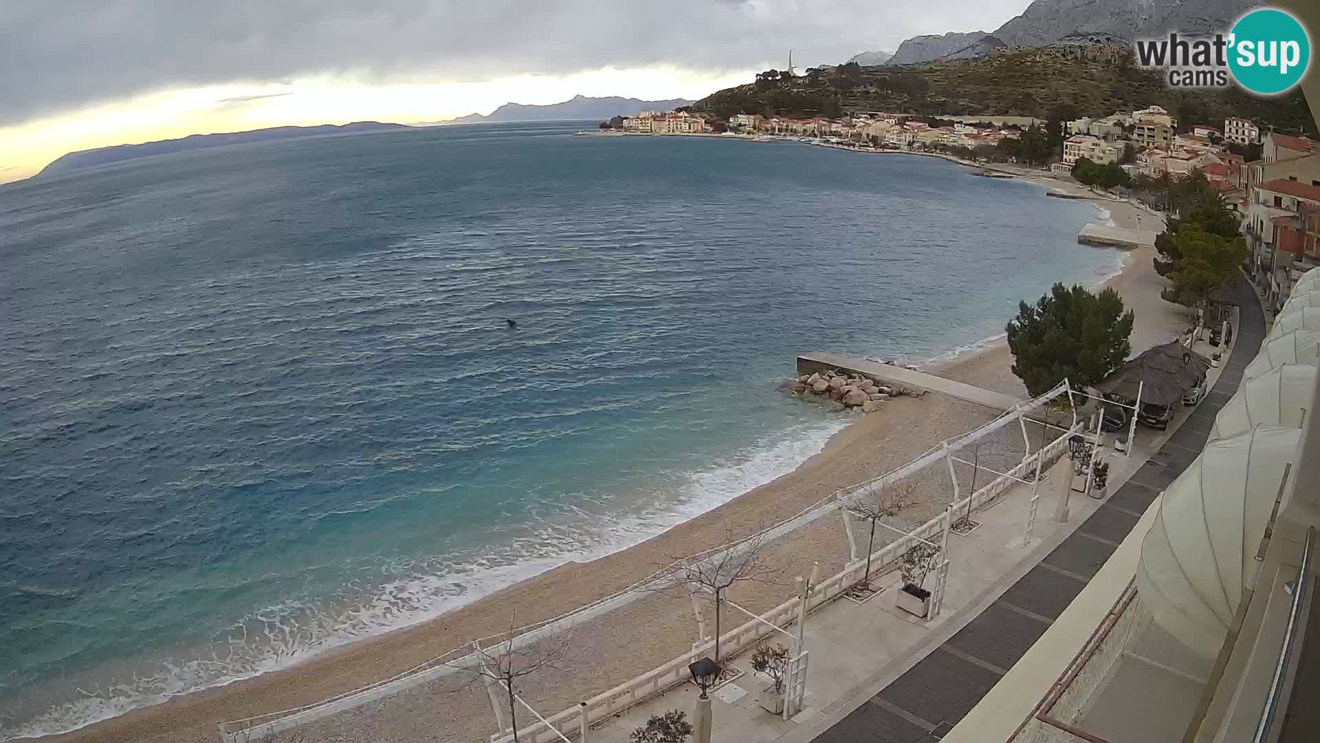 Podgora webcam – panorama beach – Dalmatia – Croatia