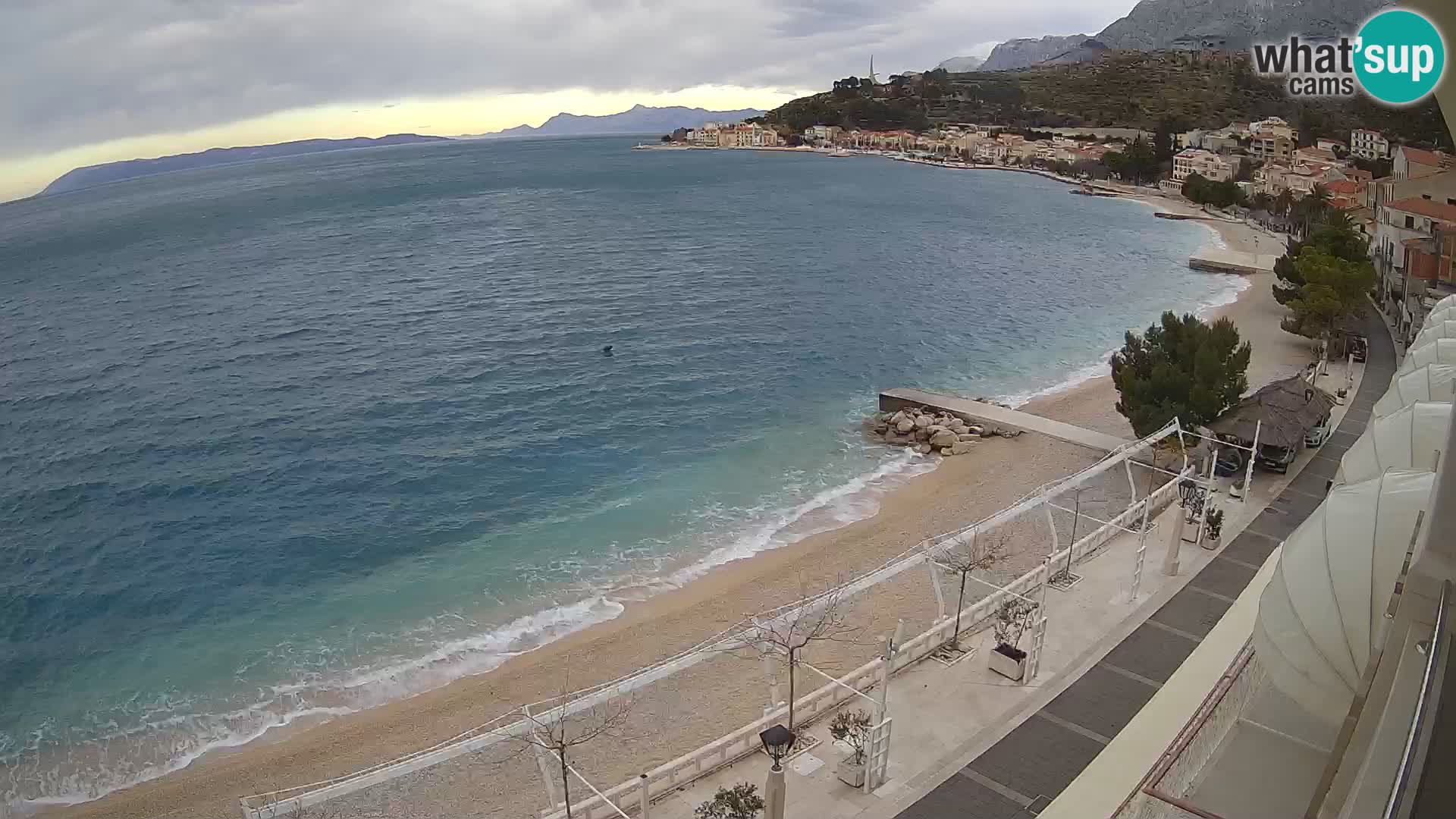 Podgora webcam – panorama beach – Dalmatia – Croatia